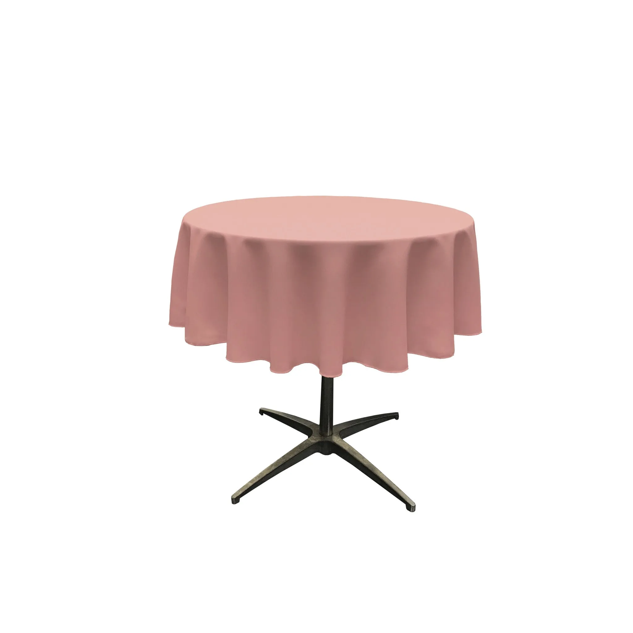 Polyester Poplin Round Tablecloth 58-Inch