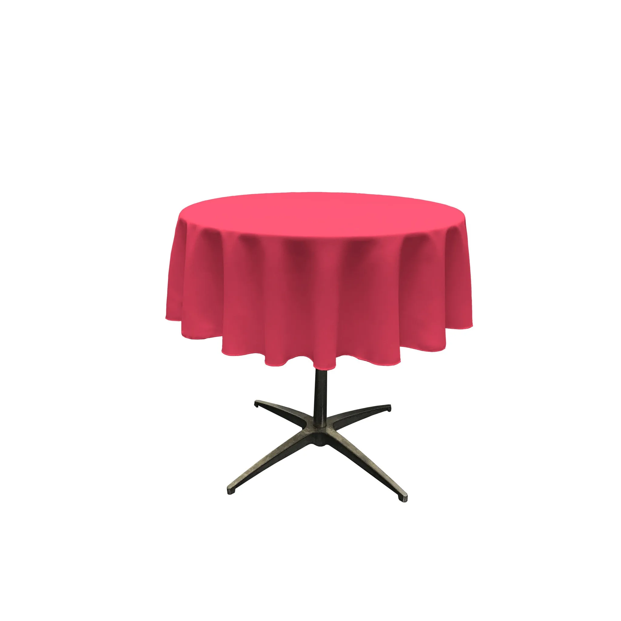 Polyester Poplin Round Tablecloth 58-Inch