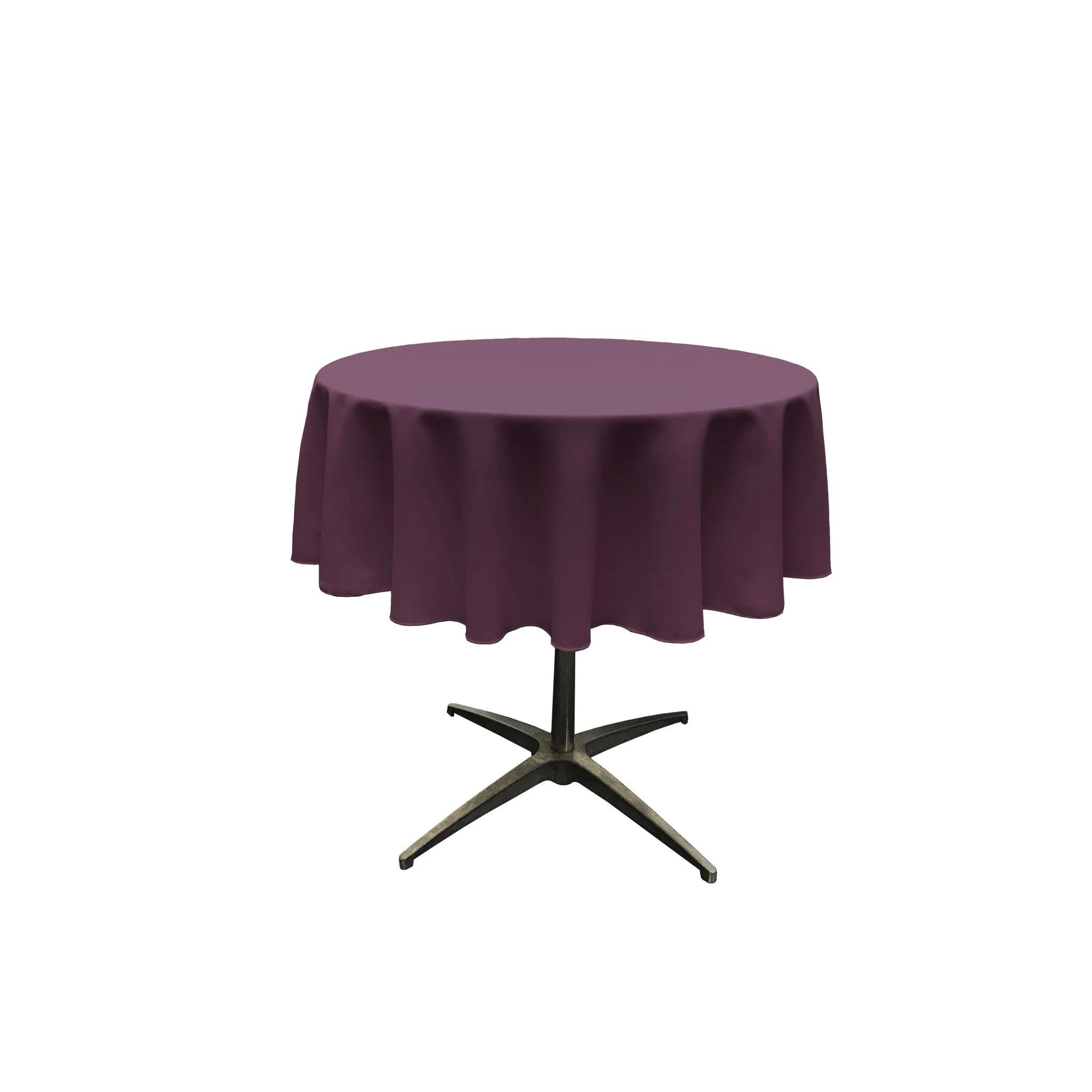 Polyester Poplin Round Tablecloth 58-Inch