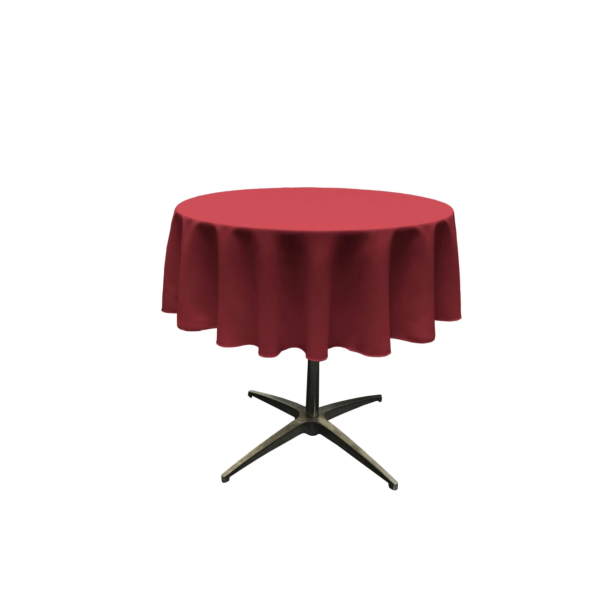 Polyester Poplin Round Tablecloth 58-Inch