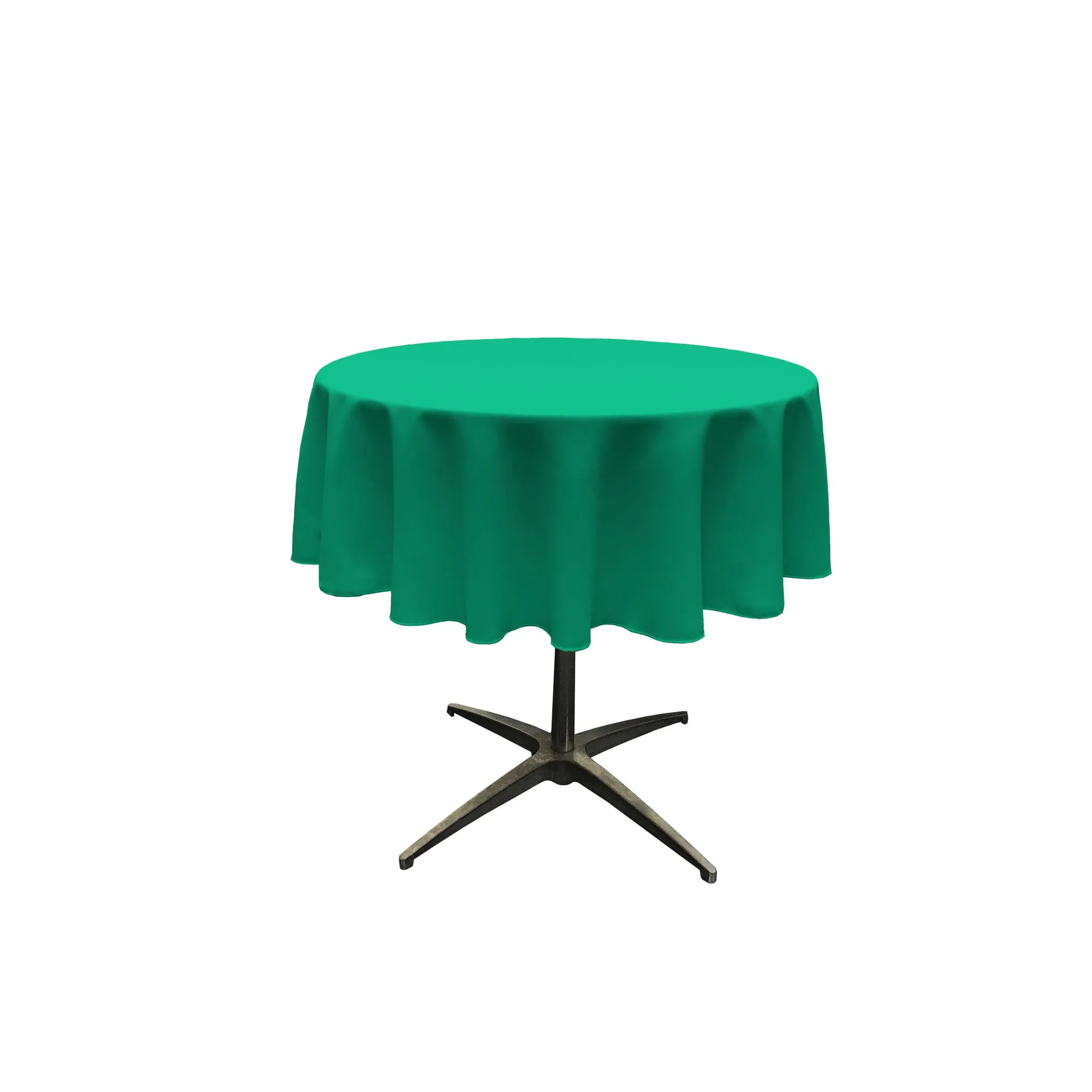 Polyester Poplin Round Tablecloth 58-Inch