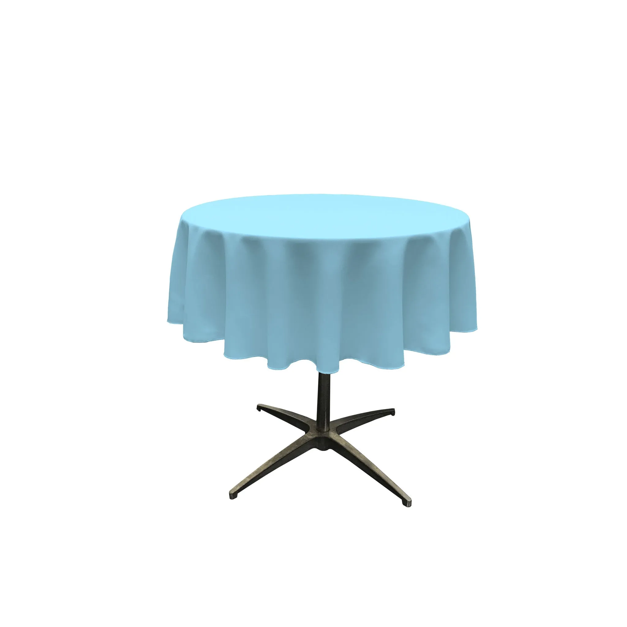 Polyester Poplin Round Tablecloth 58-Inch
