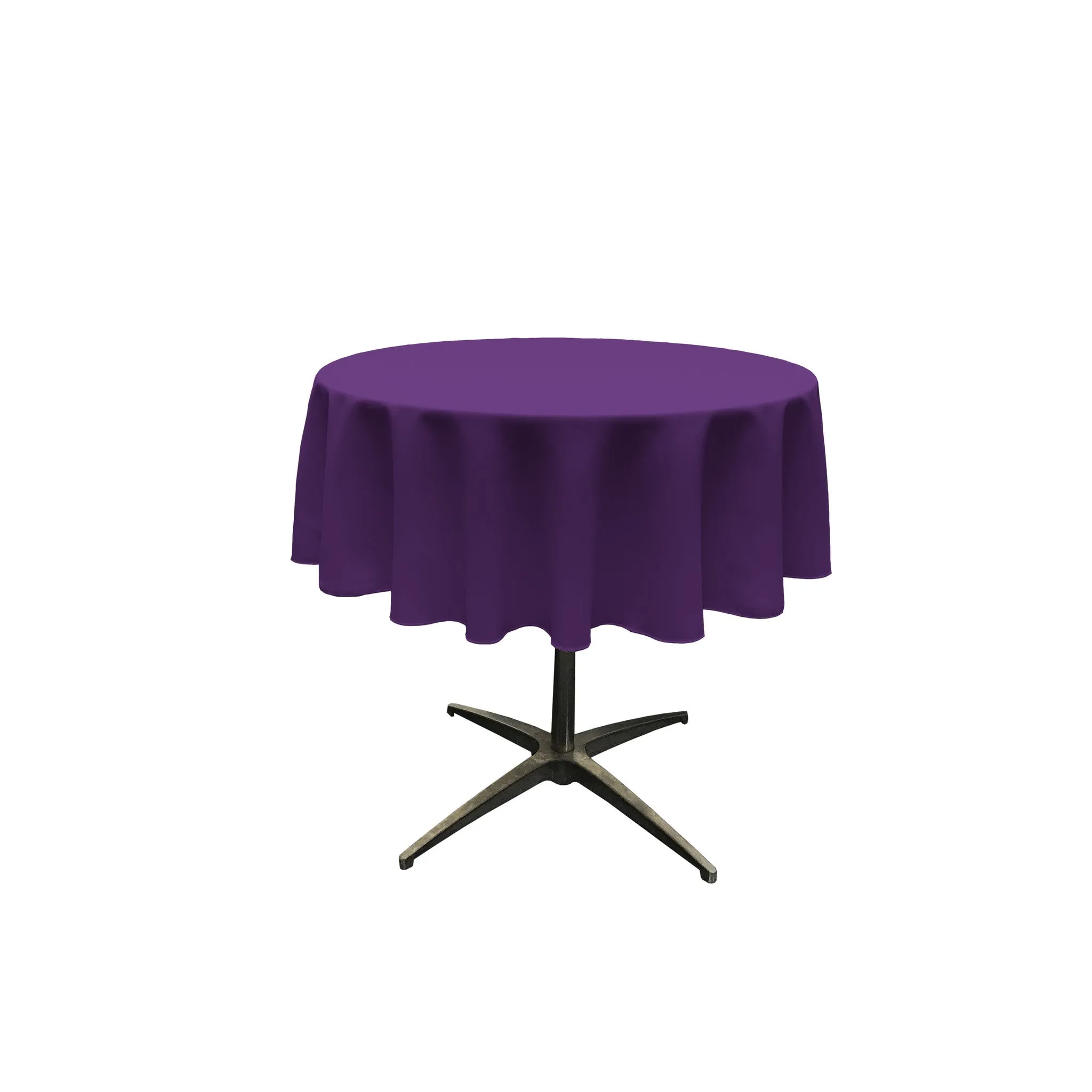 Polyester Poplin Round Tablecloth 58-Inch