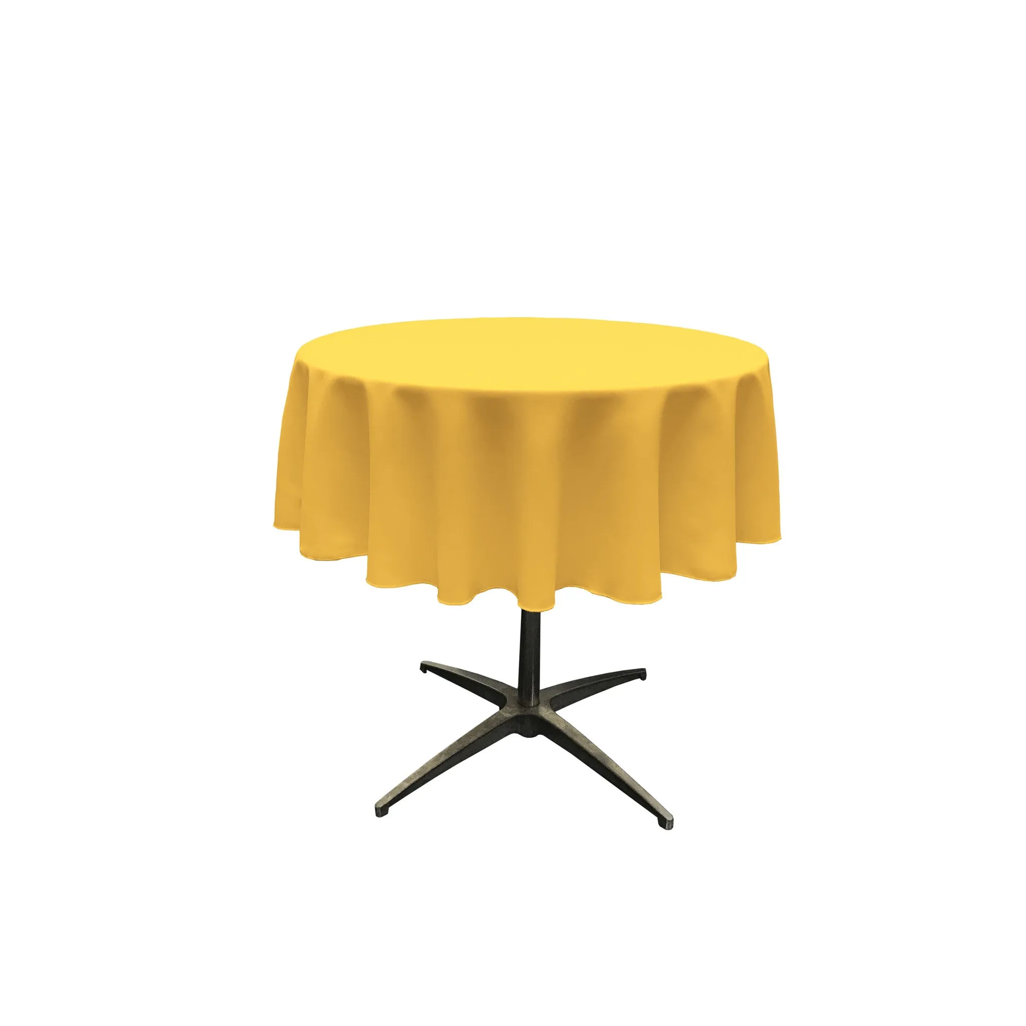 Polyester Poplin Round Tablecloth 58-Inch