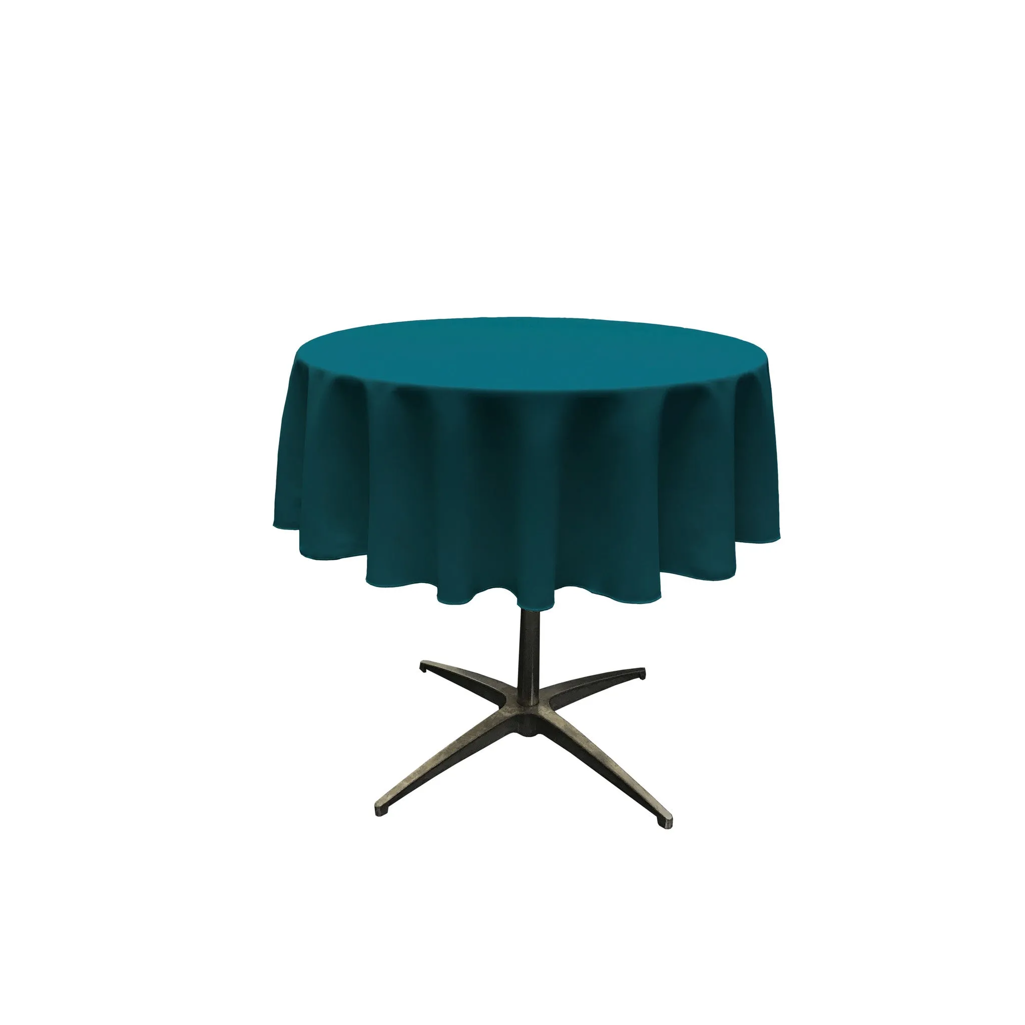 Polyester Poplin Round Tablecloth 58-Inch