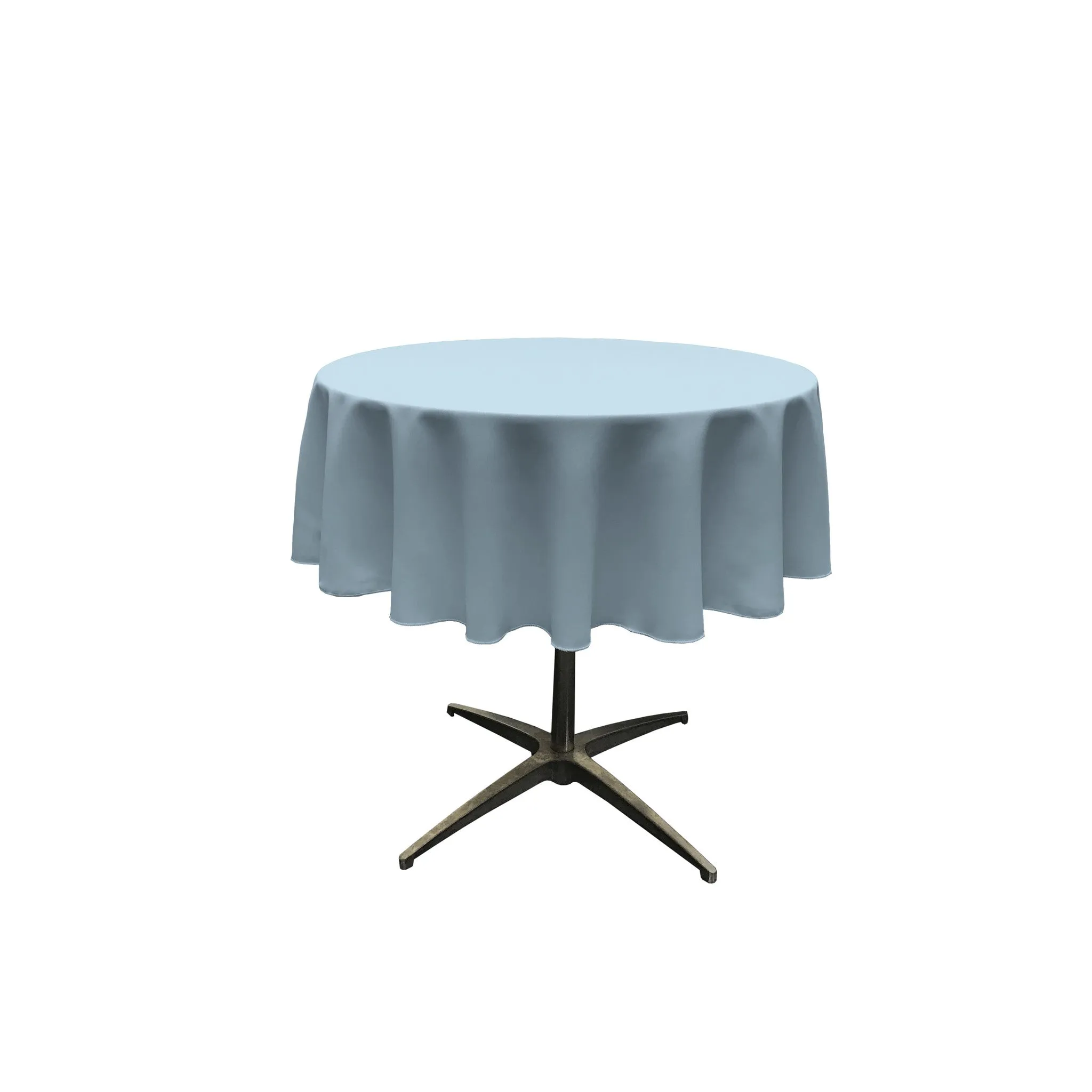 Polyester Poplin Round Tablecloth 58-Inch