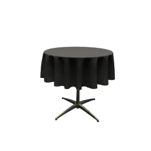 Polyester Poplin Round Tablecloth 58-Inch