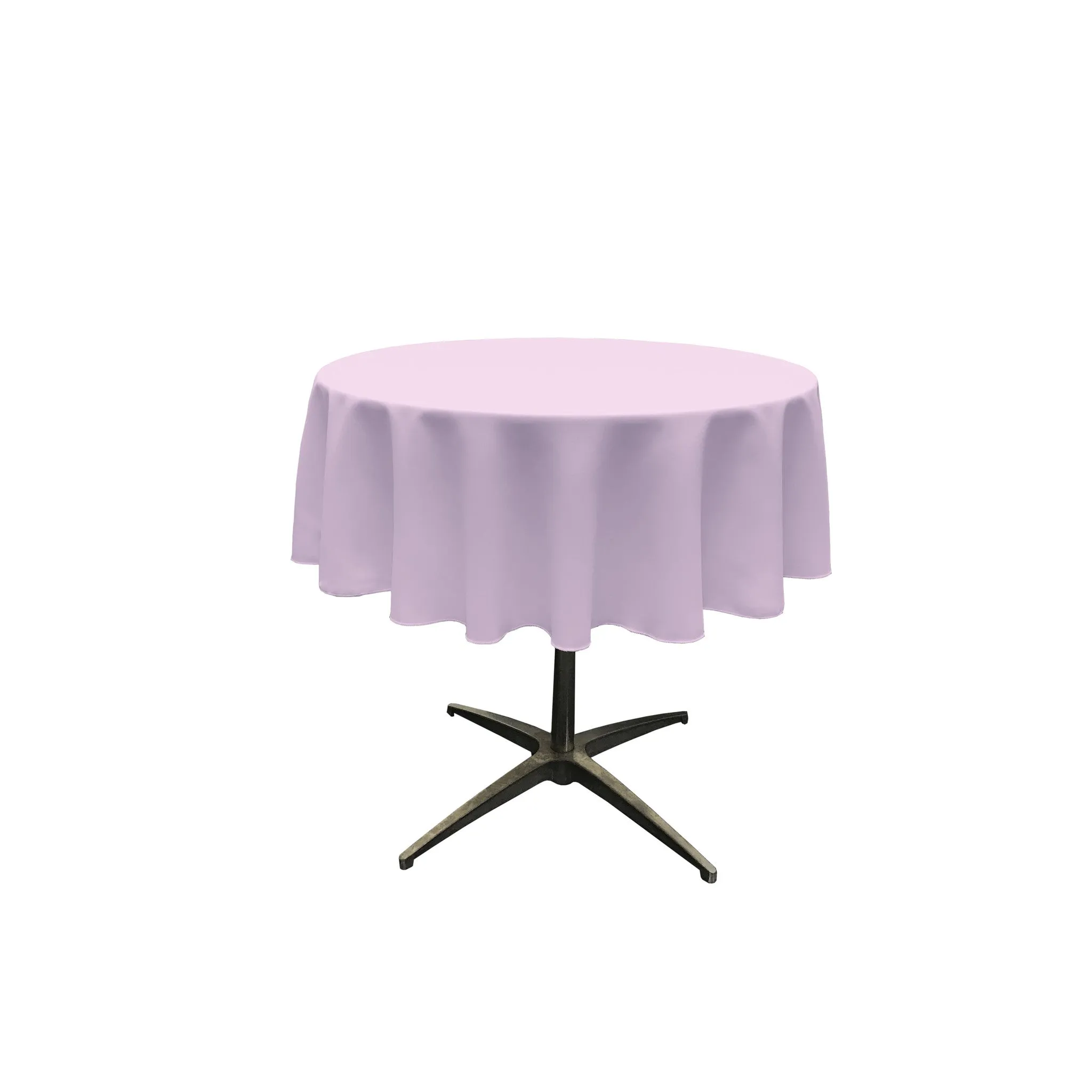 Polyester Poplin Round Tablecloth 58-Inch