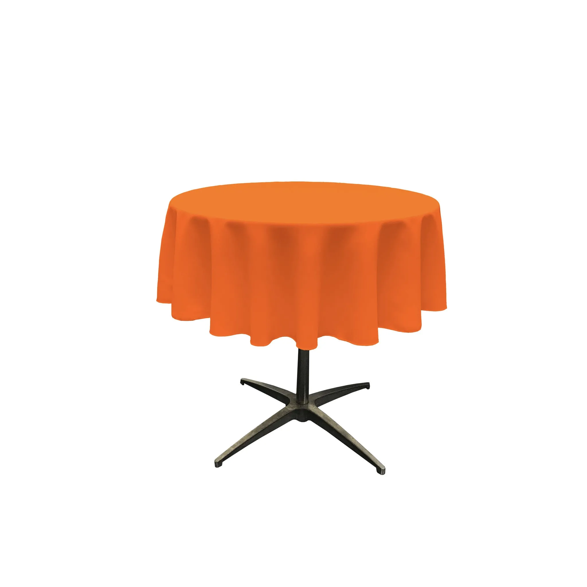 Polyester Poplin Round Tablecloth 58-Inch