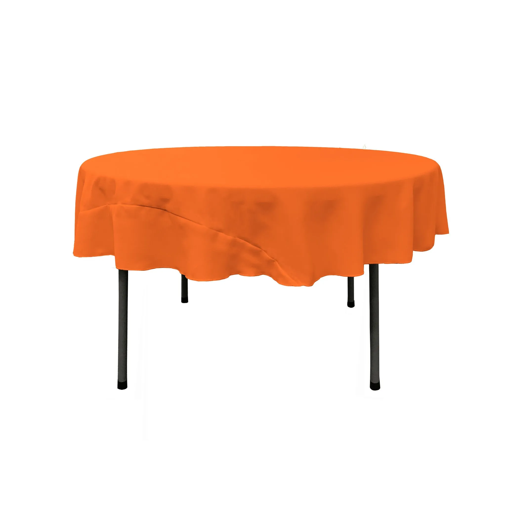 Polyester Poplin Round Tablecloth 72-Inch