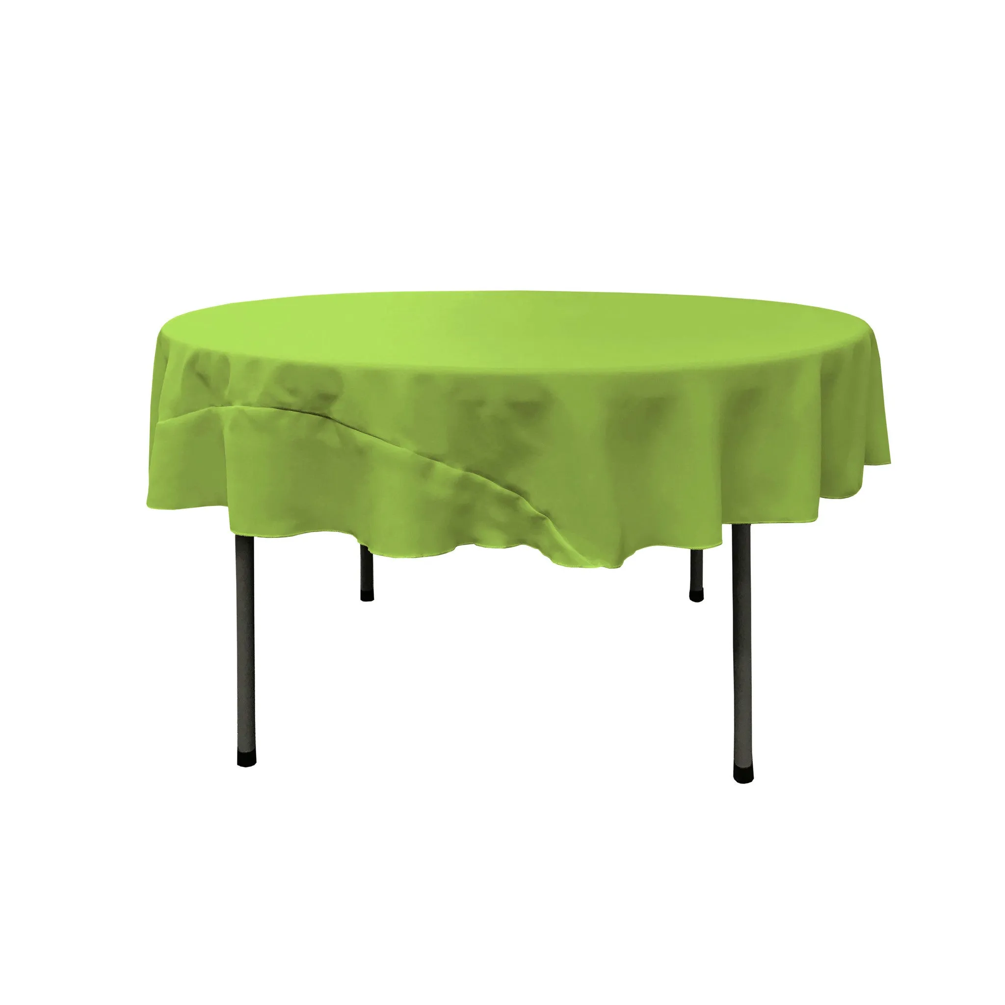 Polyester Poplin Round Tablecloth 72-Inch