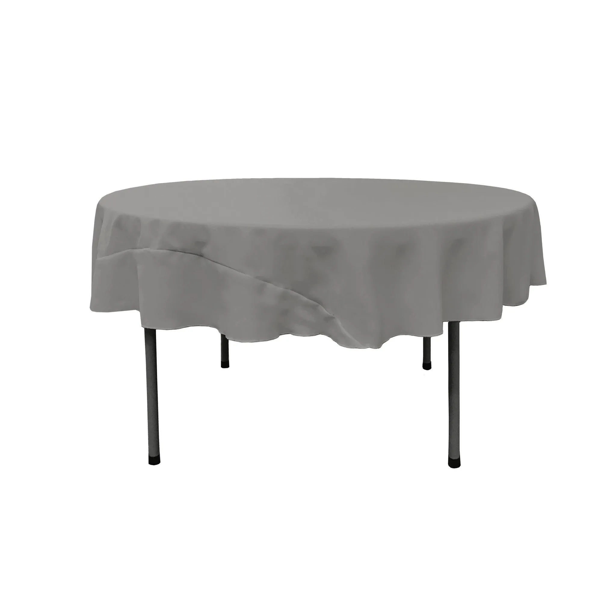Polyester Poplin Round Tablecloth 72-Inch