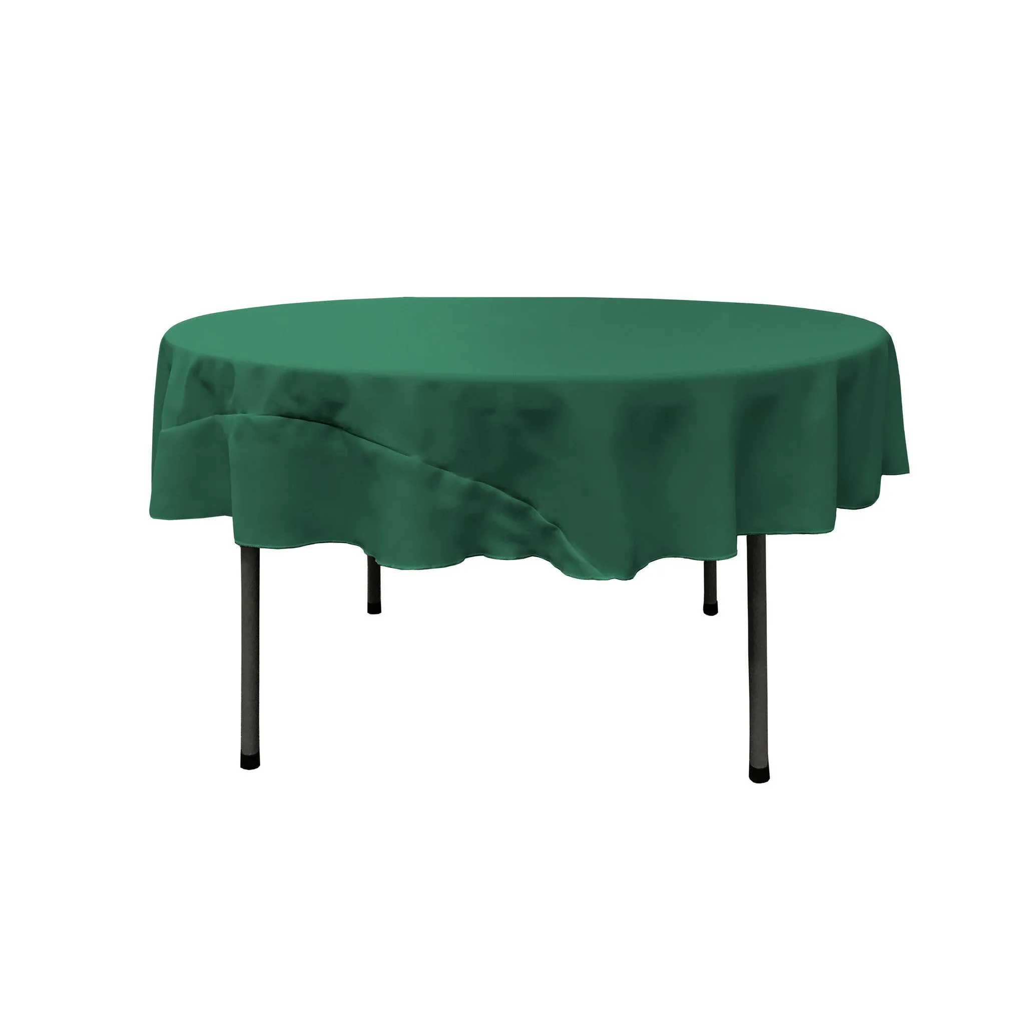 Polyester Poplin Round Tablecloth 72-Inch