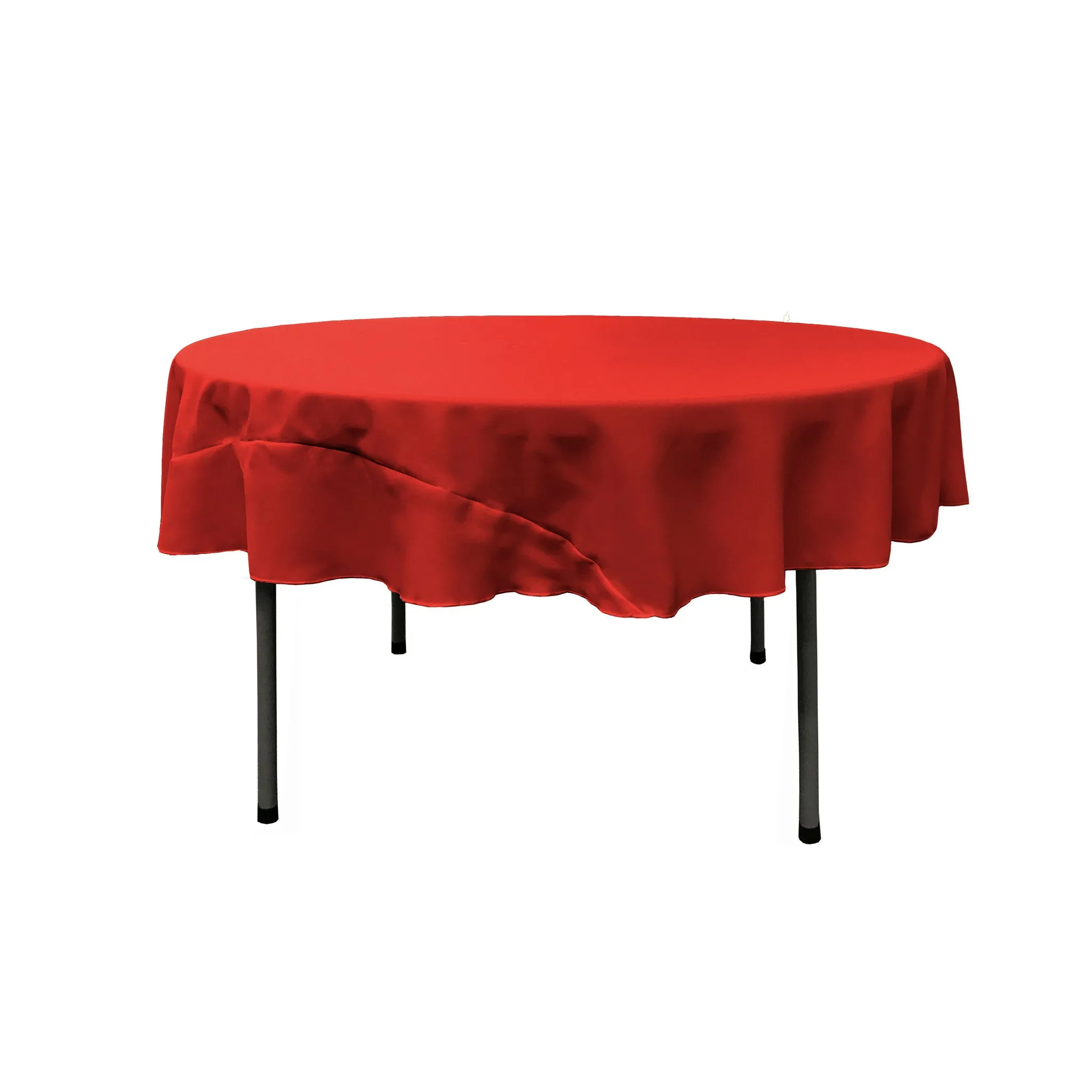 Polyester Poplin Round Tablecloth 72-Inch