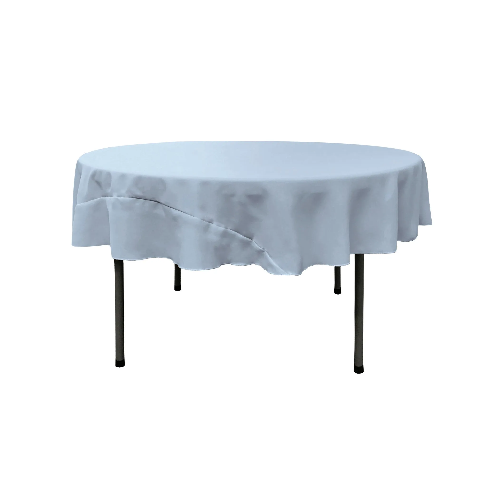 Polyester Poplin Round Tablecloth 72-Inch