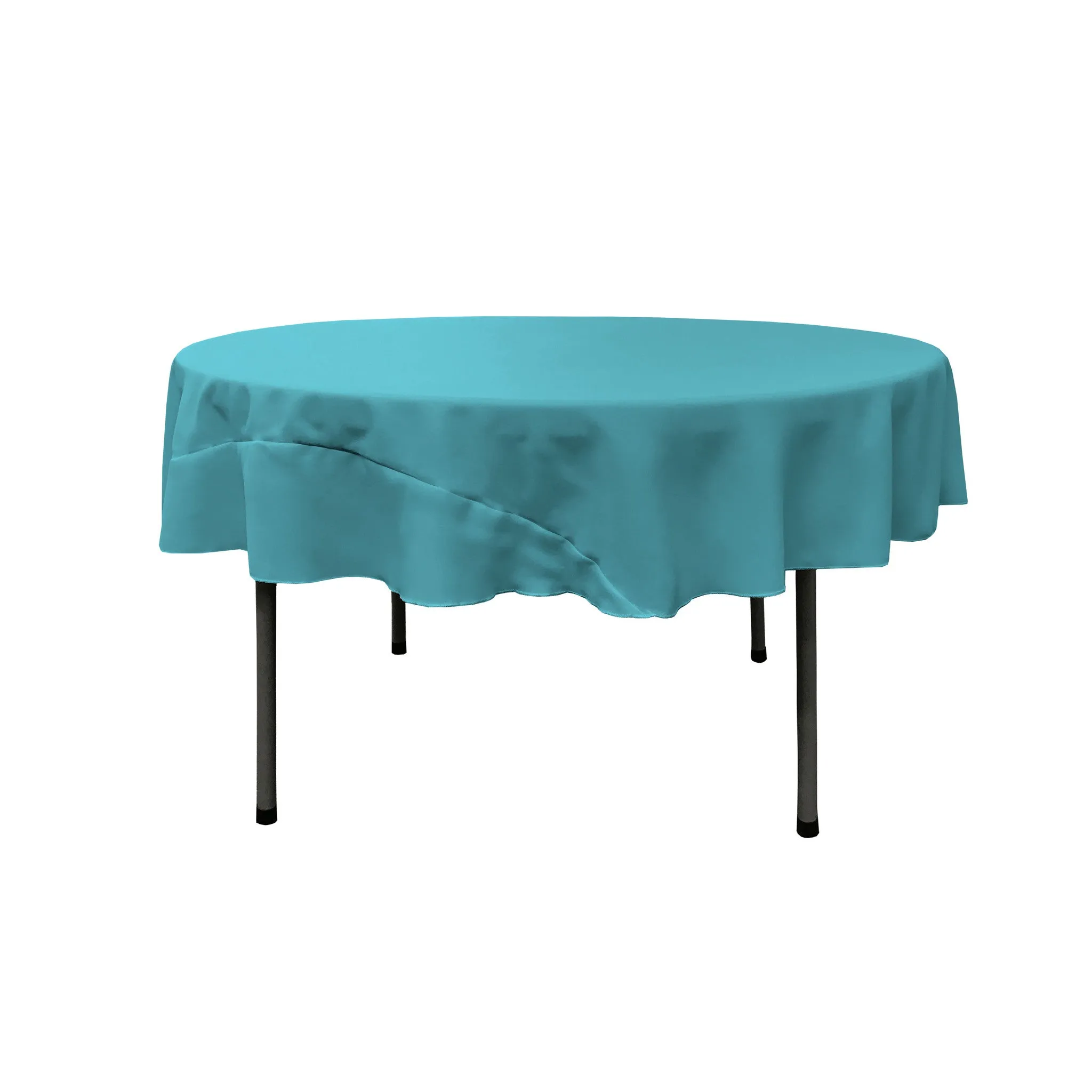 Polyester Poplin Round Tablecloth 72-Inch