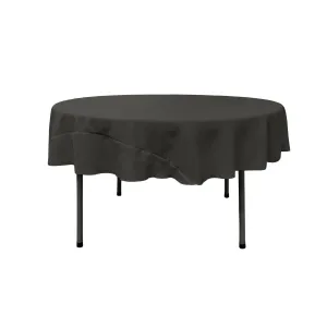 Polyester Poplin Round Tablecloth 72-Inch