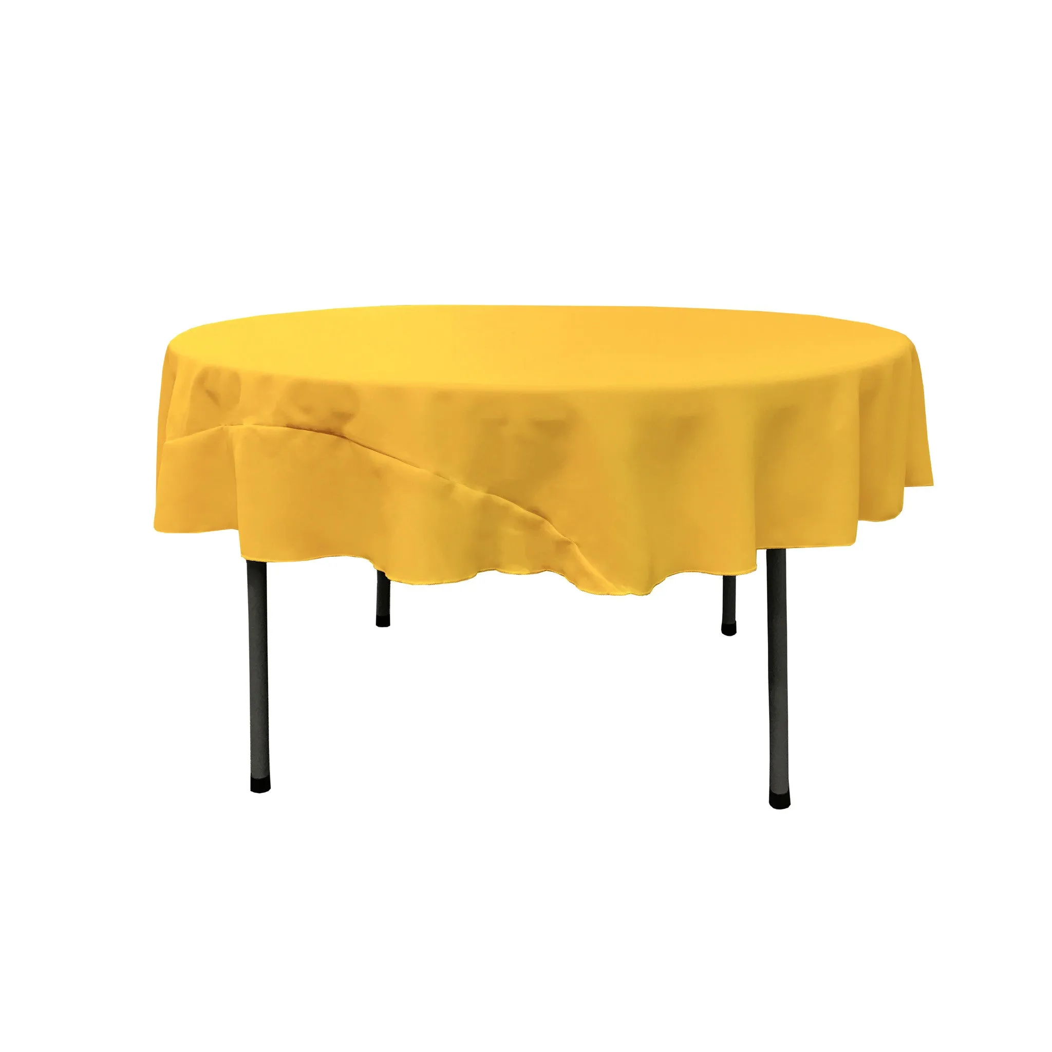 Polyester Poplin Round Tablecloth 72-Inch