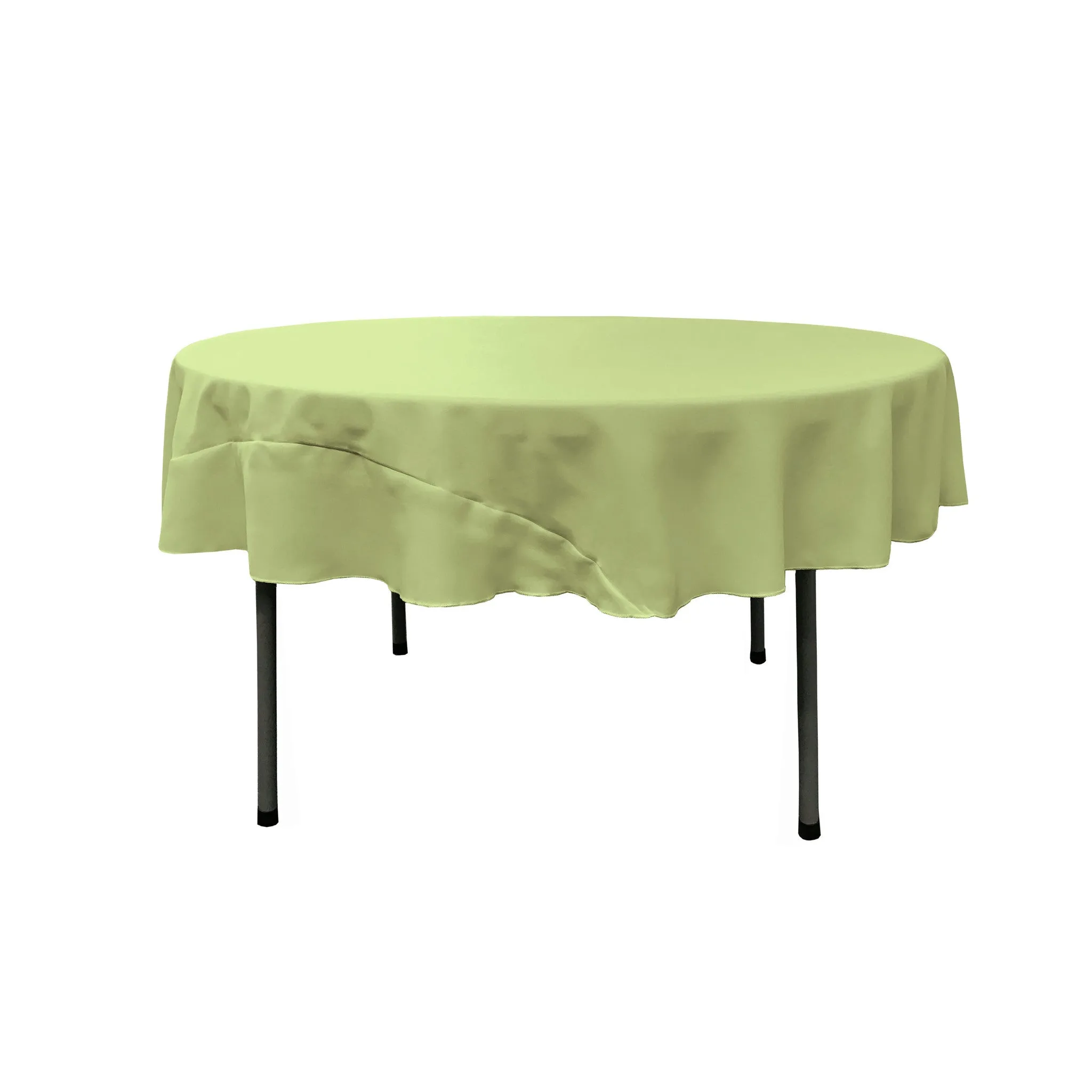 Polyester Poplin Round Tablecloth 72-Inch