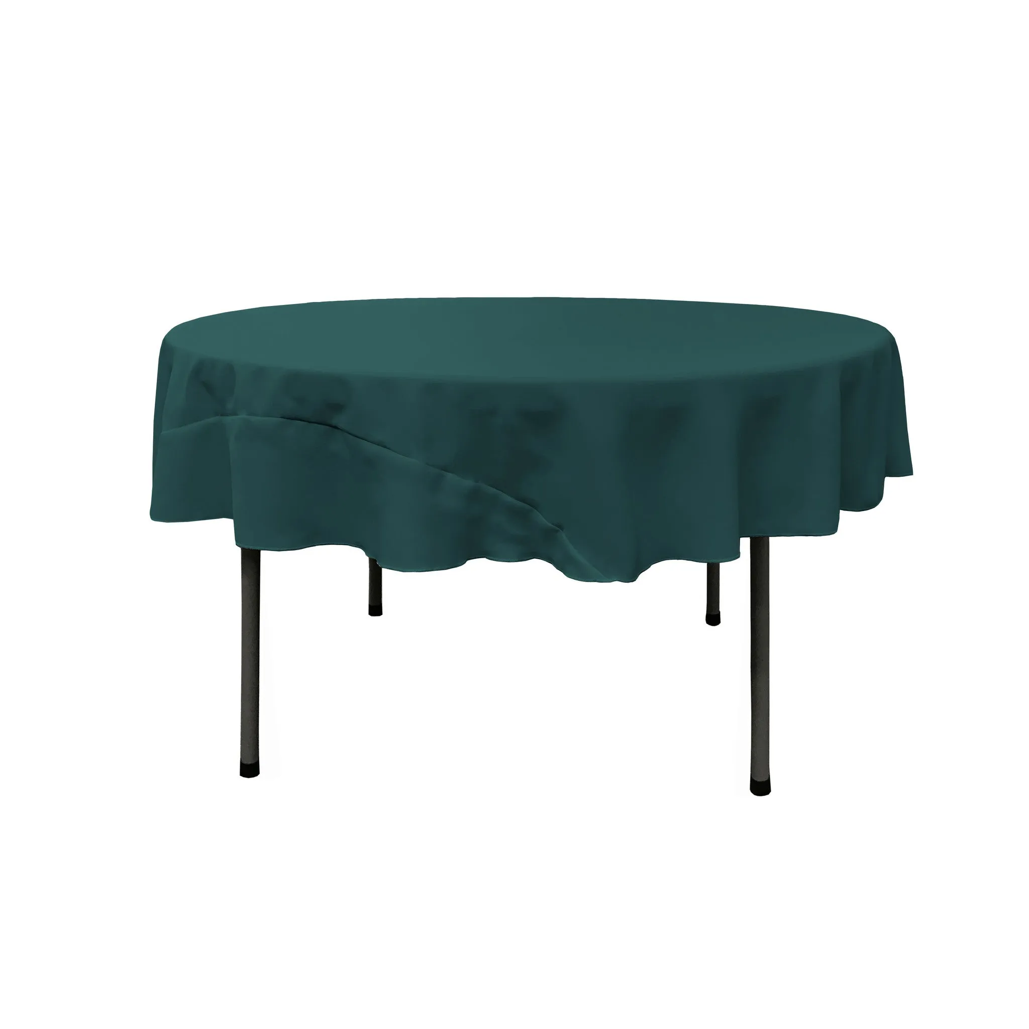 Polyester Poplin Round Tablecloth 72-Inch