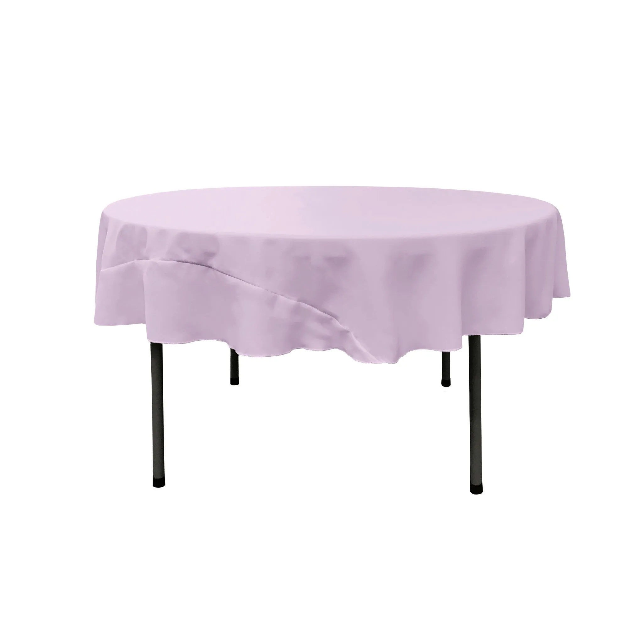 Polyester Poplin Round Tablecloth 72-Inch