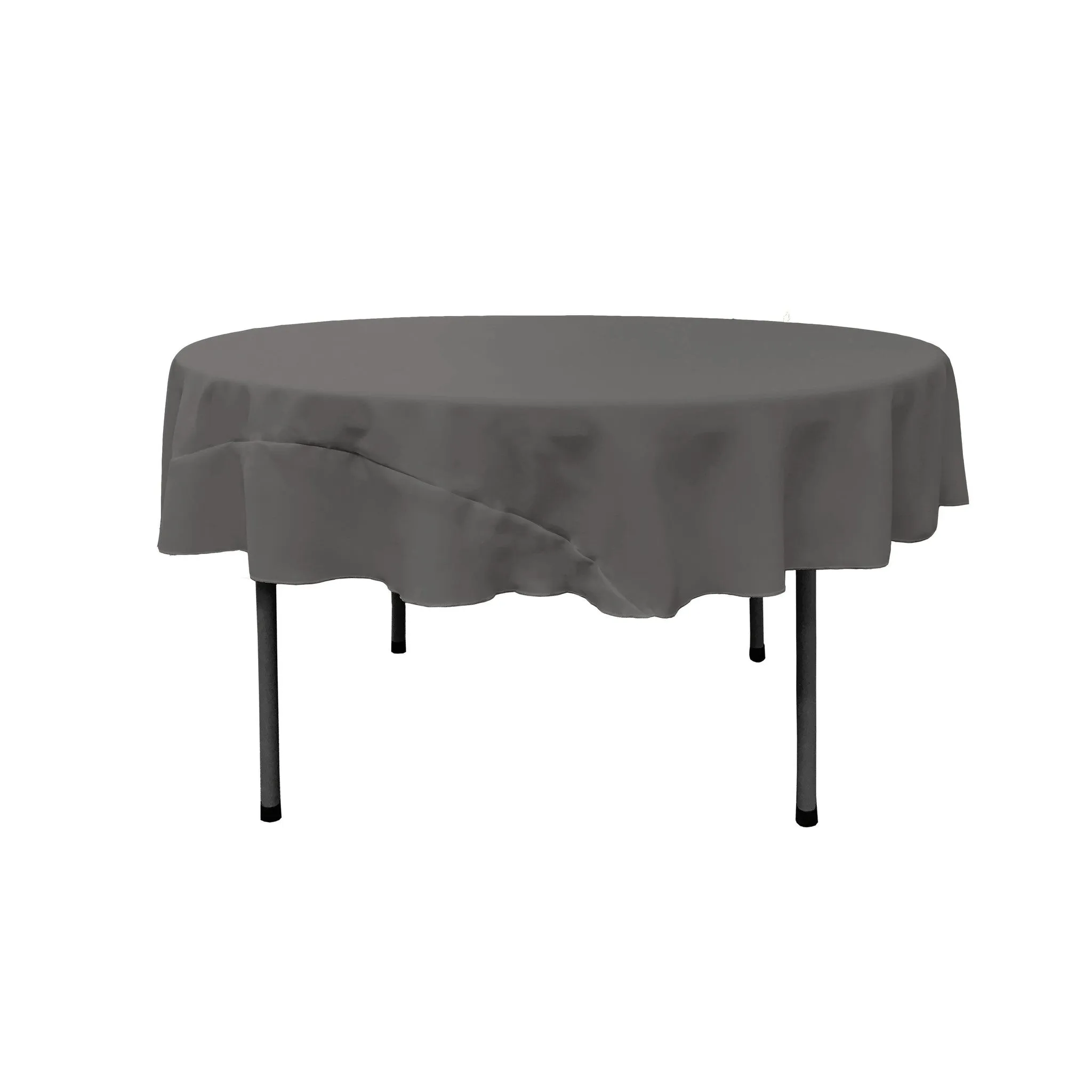 Polyester Poplin Round Tablecloth 72-Inch