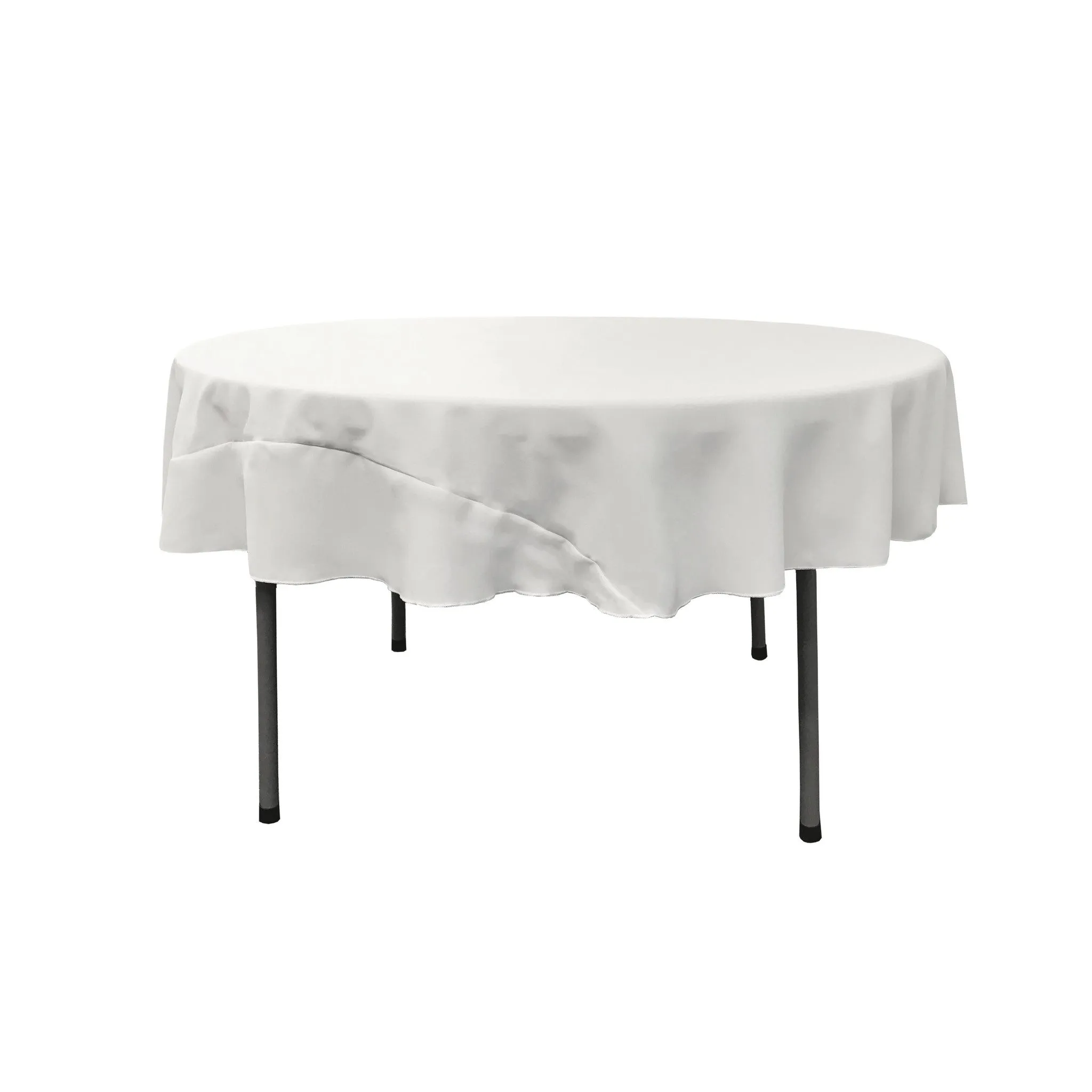 Polyester Poplin Round Tablecloth 72-Inch