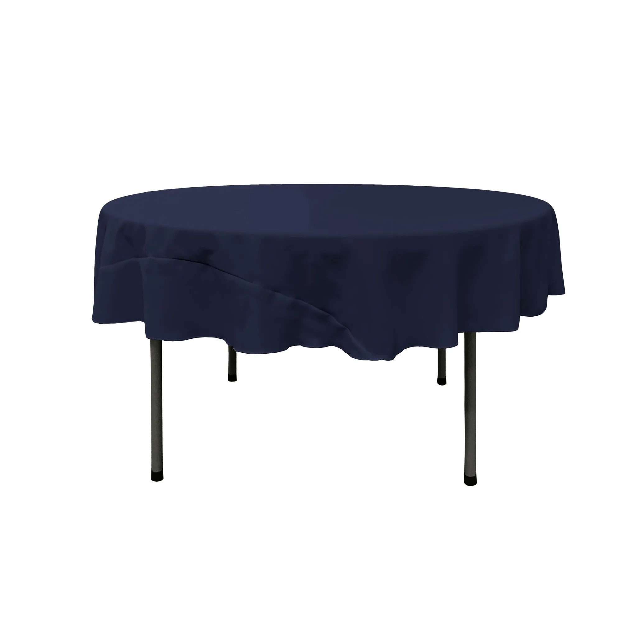 Polyester Poplin Round Tablecloth 72-Inch