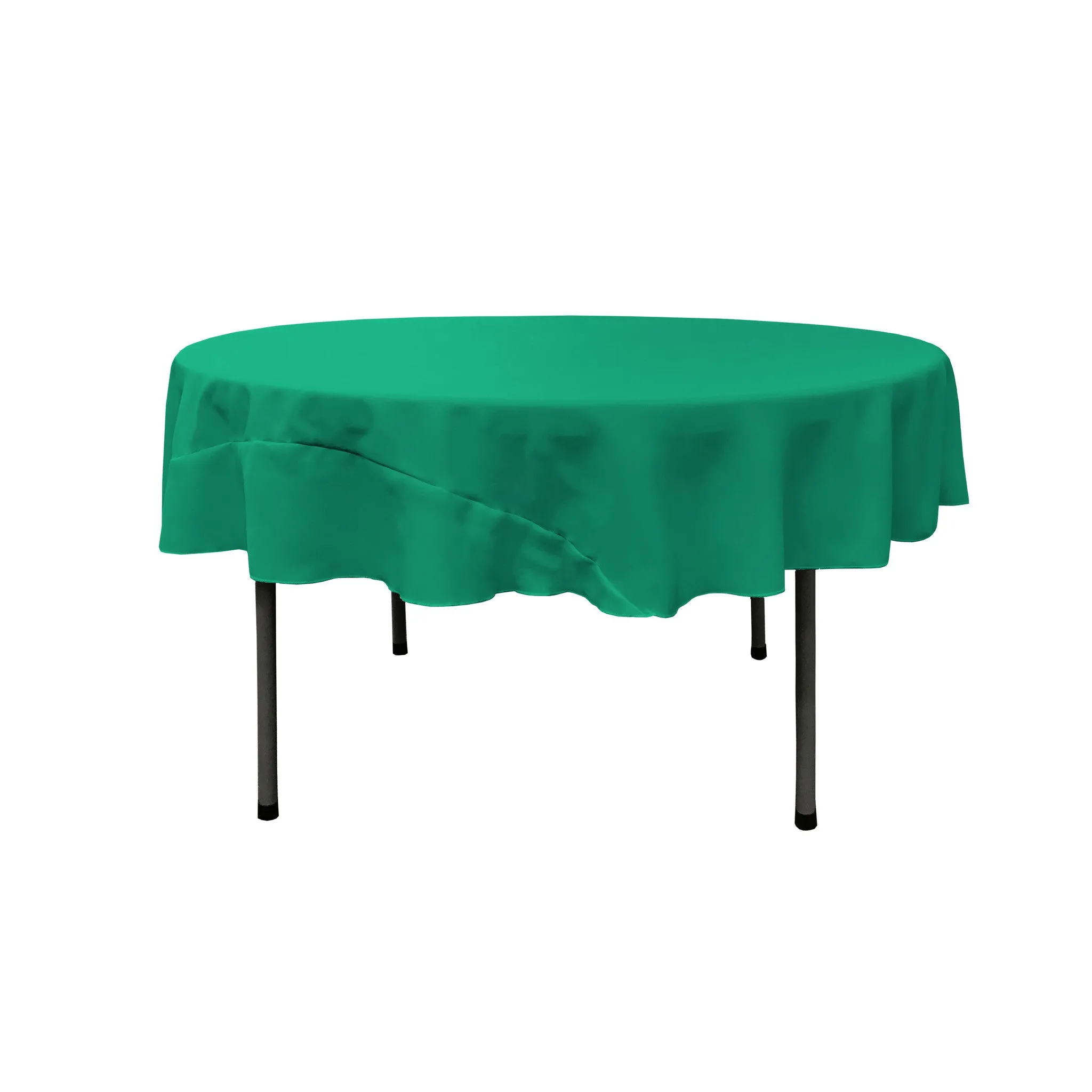 Polyester Poplin Round Tablecloth 72-Inch