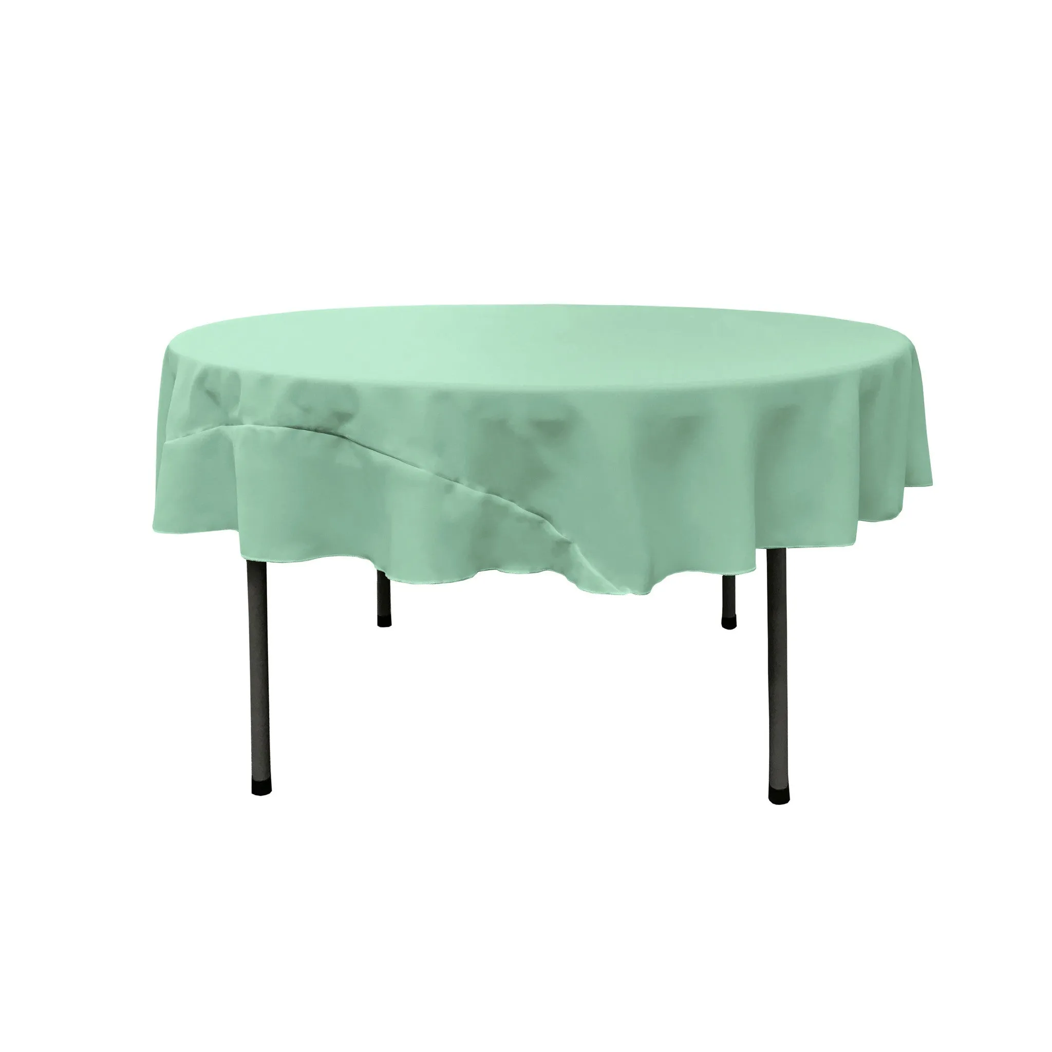 Polyester Poplin Round Tablecloth 72-Inch