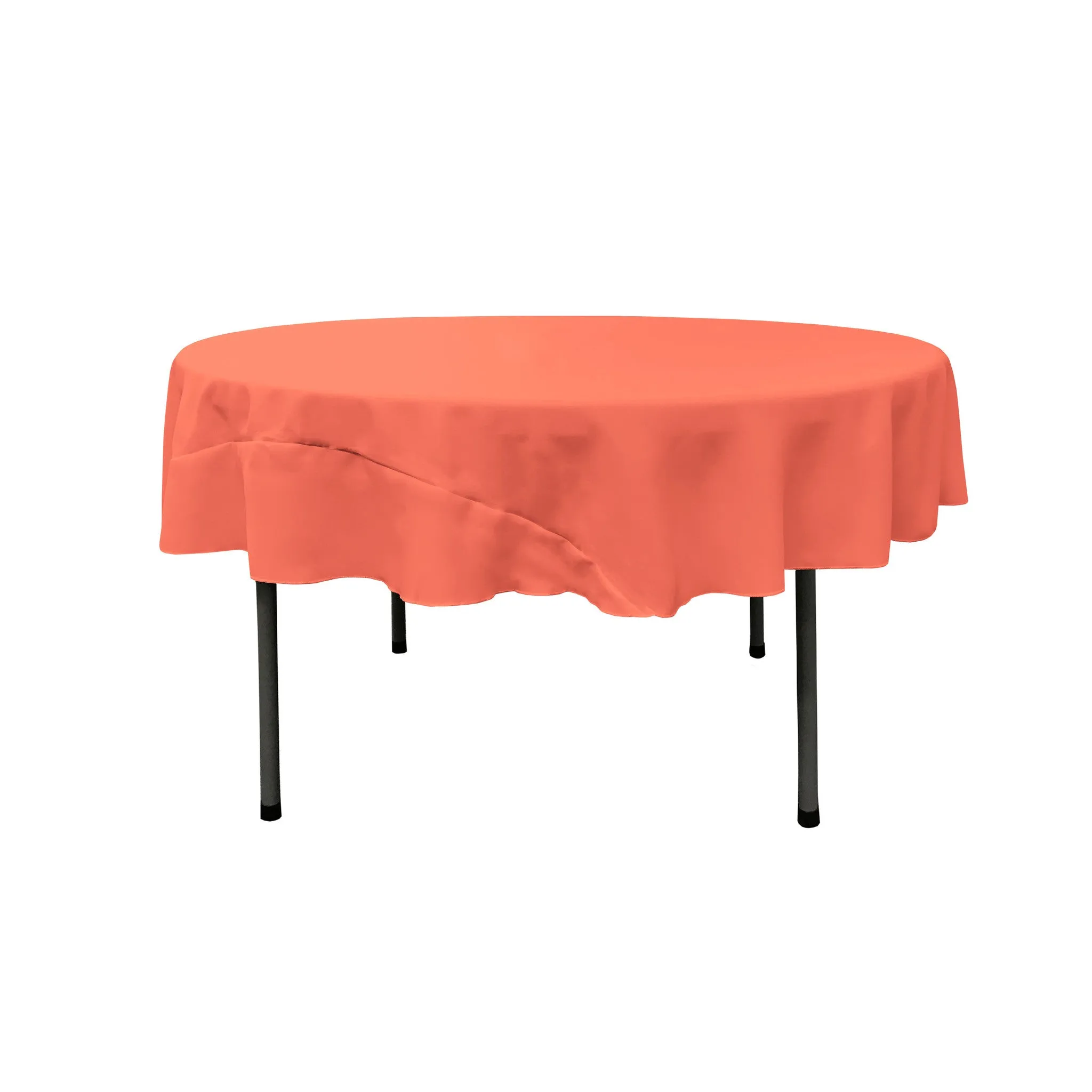Polyester Poplin Round Tablecloth 72-Inch