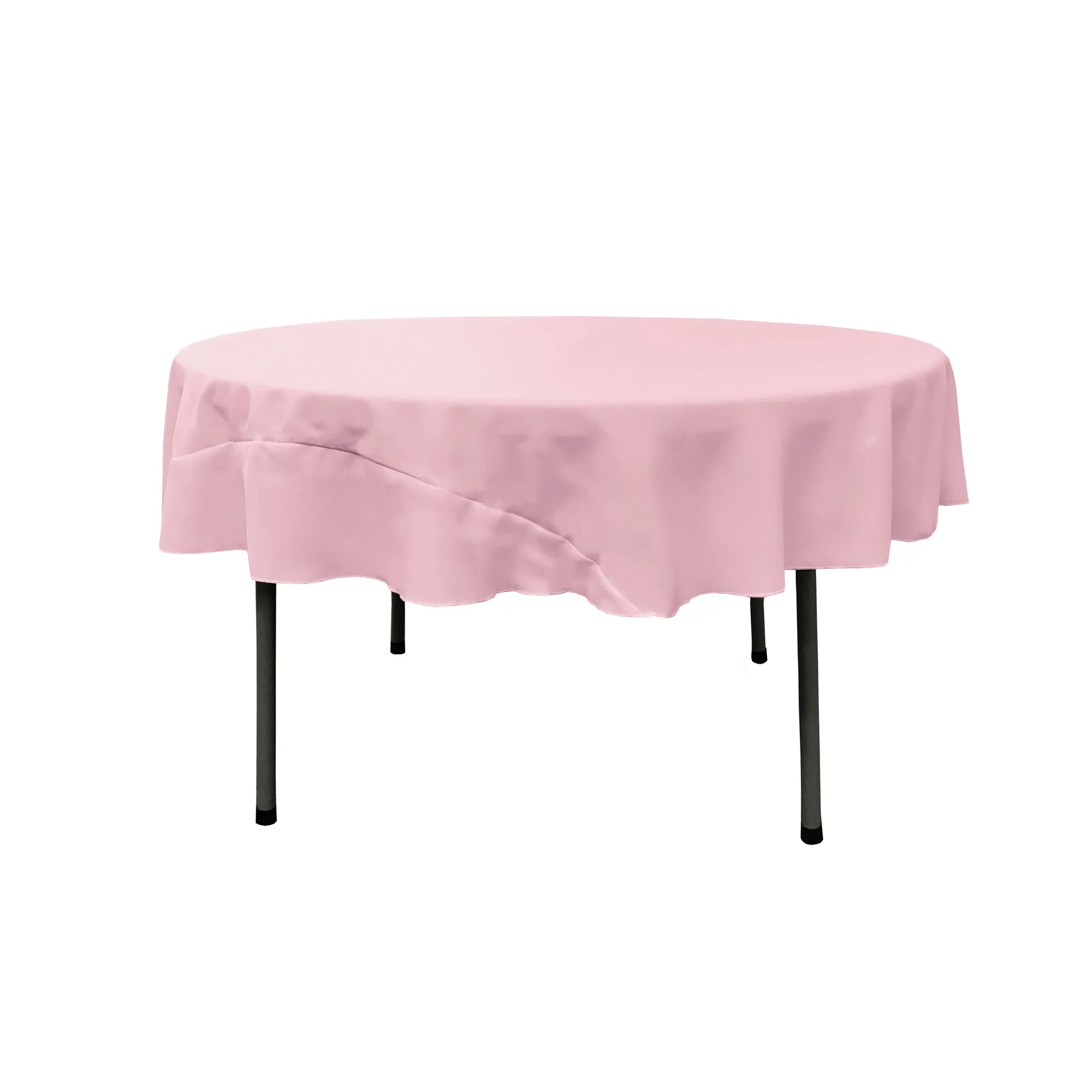 Polyester Poplin Round Tablecloth 72-Inch