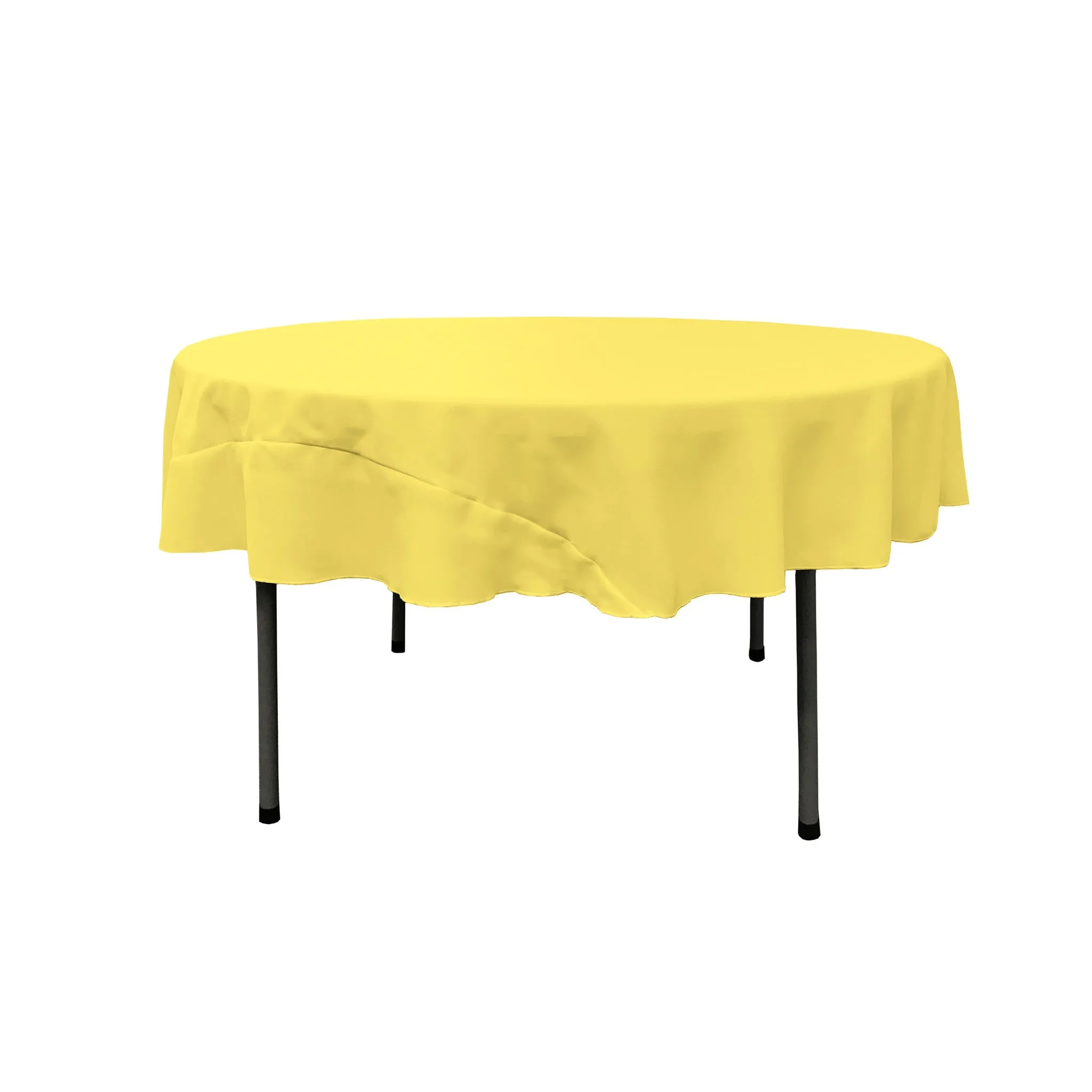 Polyester Poplin Round Tablecloth 72-Inch