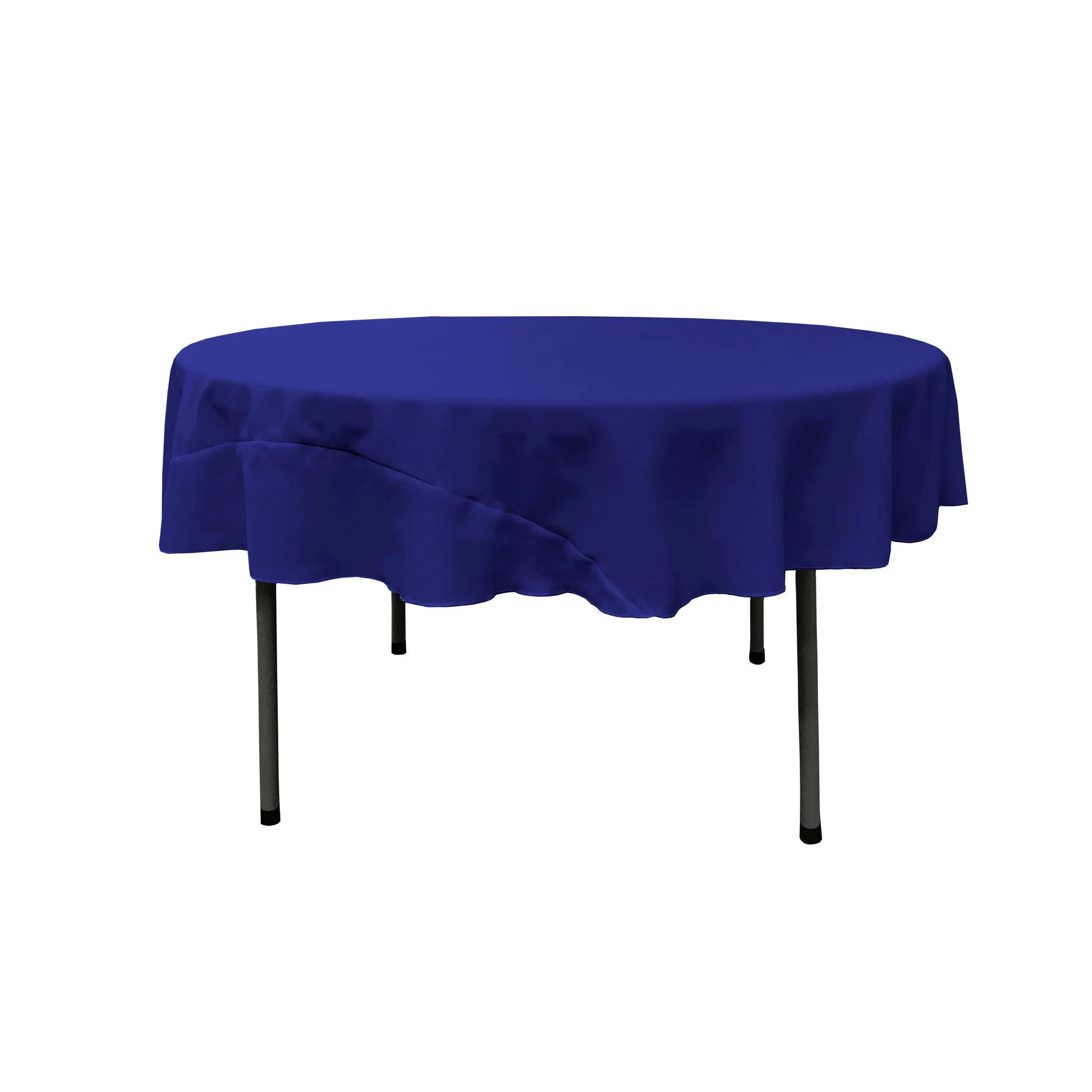 Polyester Poplin Round Tablecloth 72-Inch