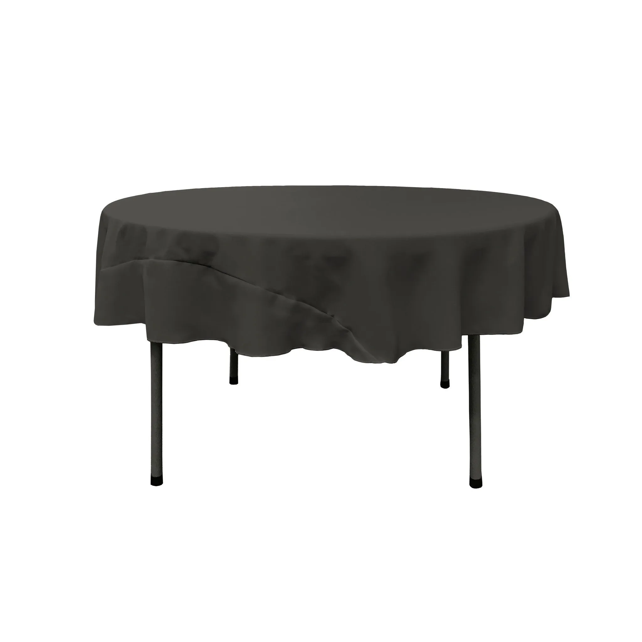Polyester Poplin Round Tablecloth 72-Inch