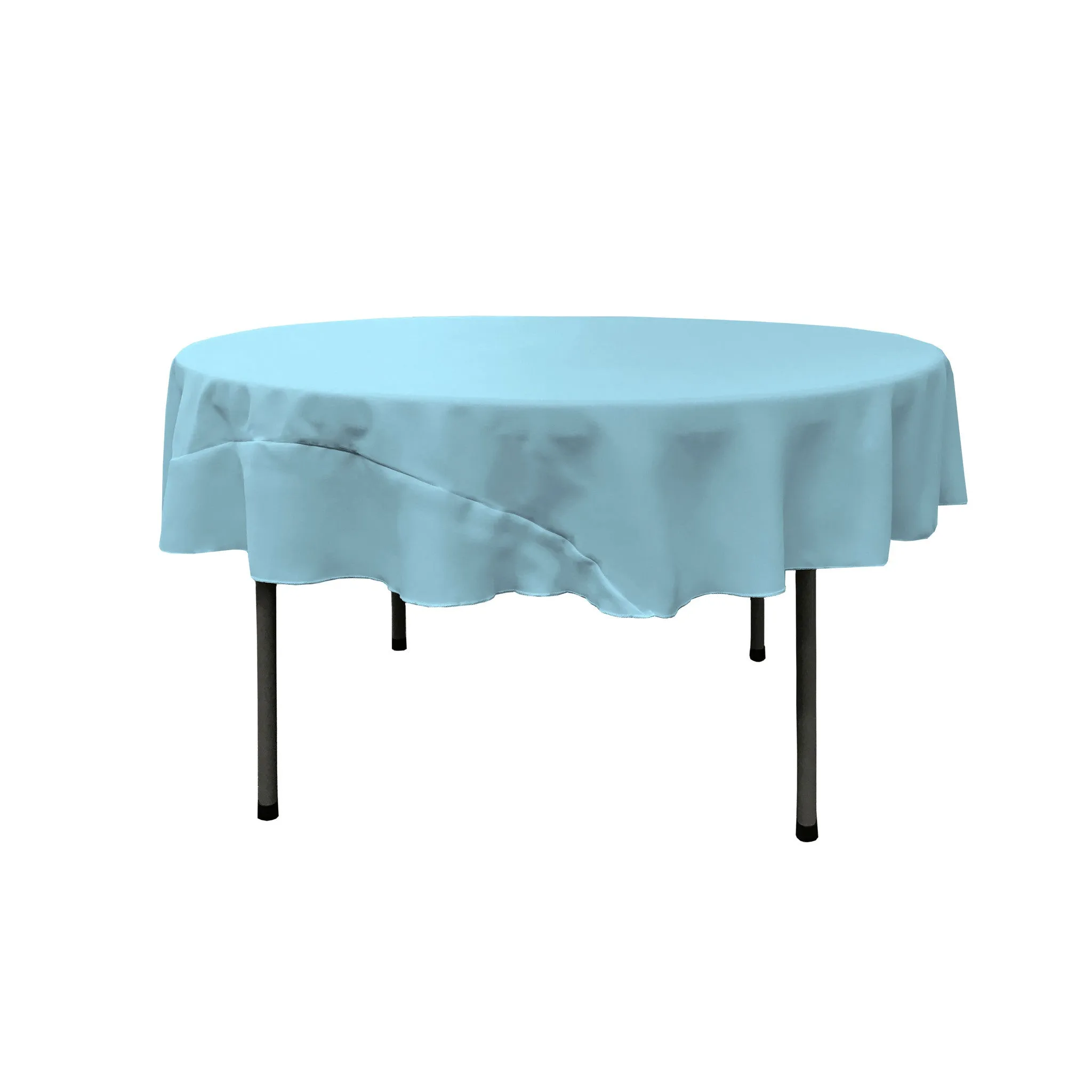 Polyester Poplin Round Tablecloth 72-Inch