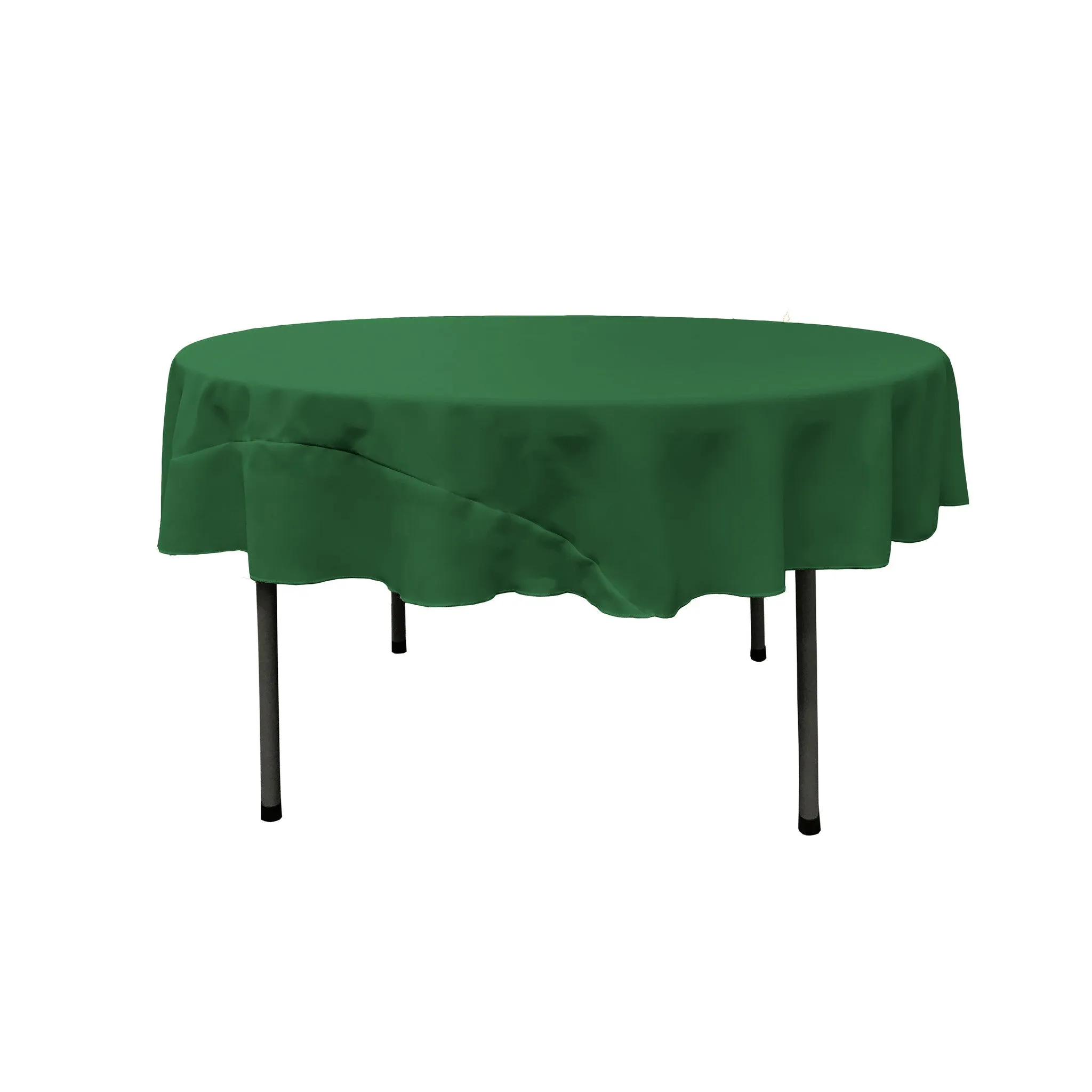 Polyester Poplin Round Tablecloth 72-Inch