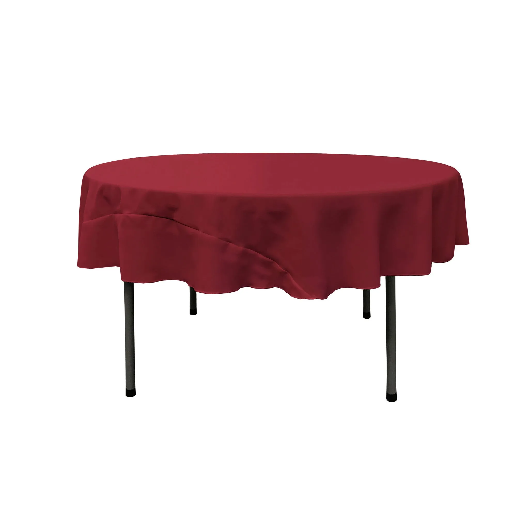 Polyester Poplin Round Tablecloth 72-Inch