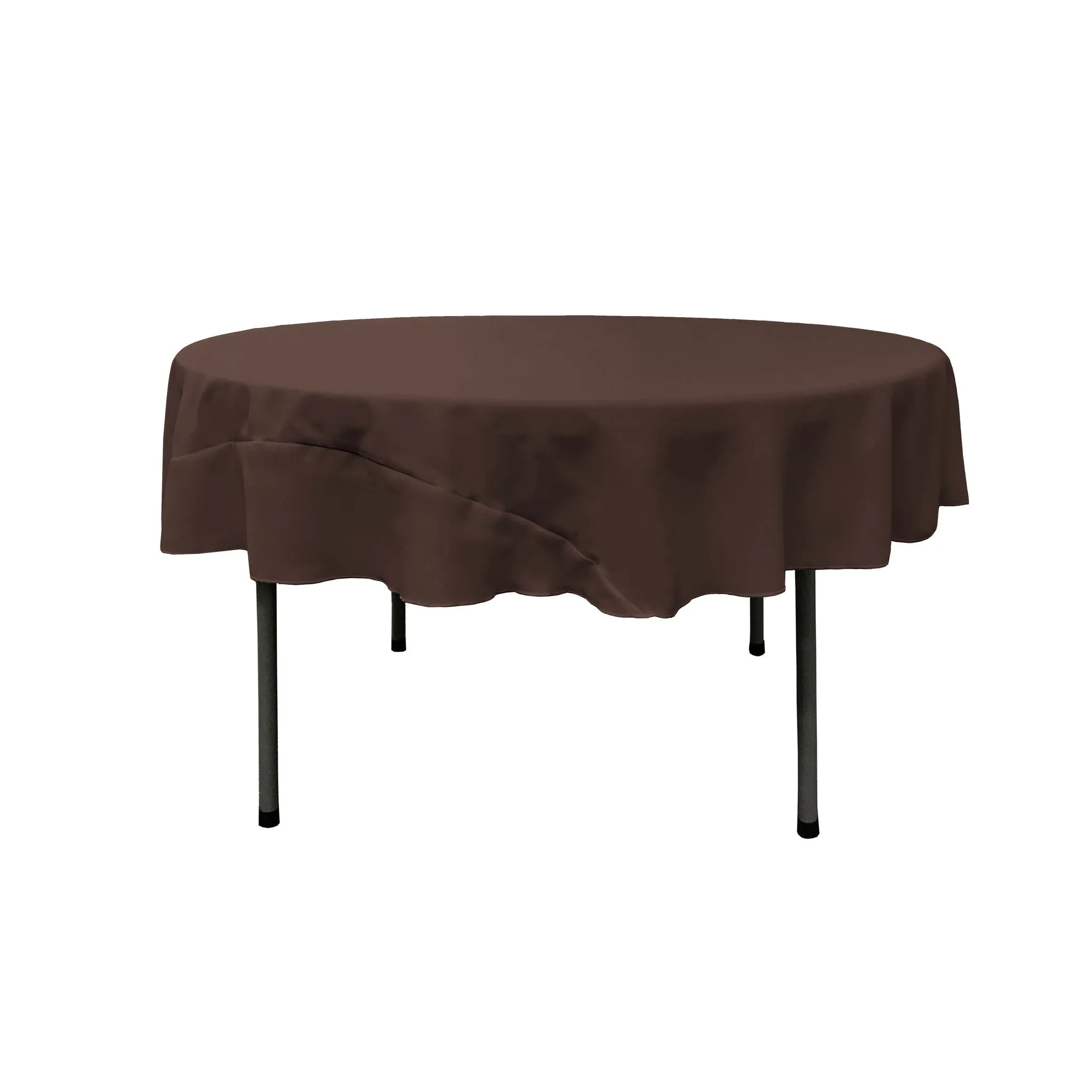 Polyester Poplin Round Tablecloth 72-Inch