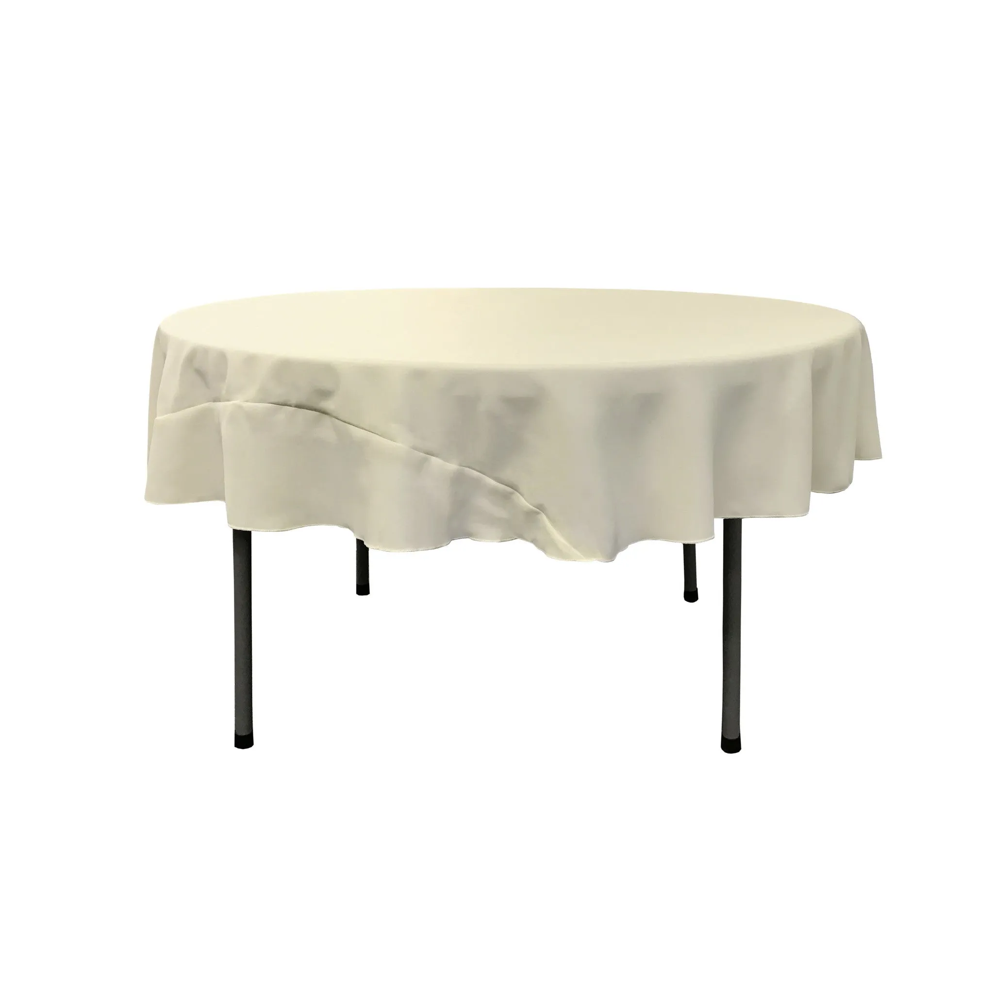 Polyester Poplin Round Tablecloth 72-Inch
