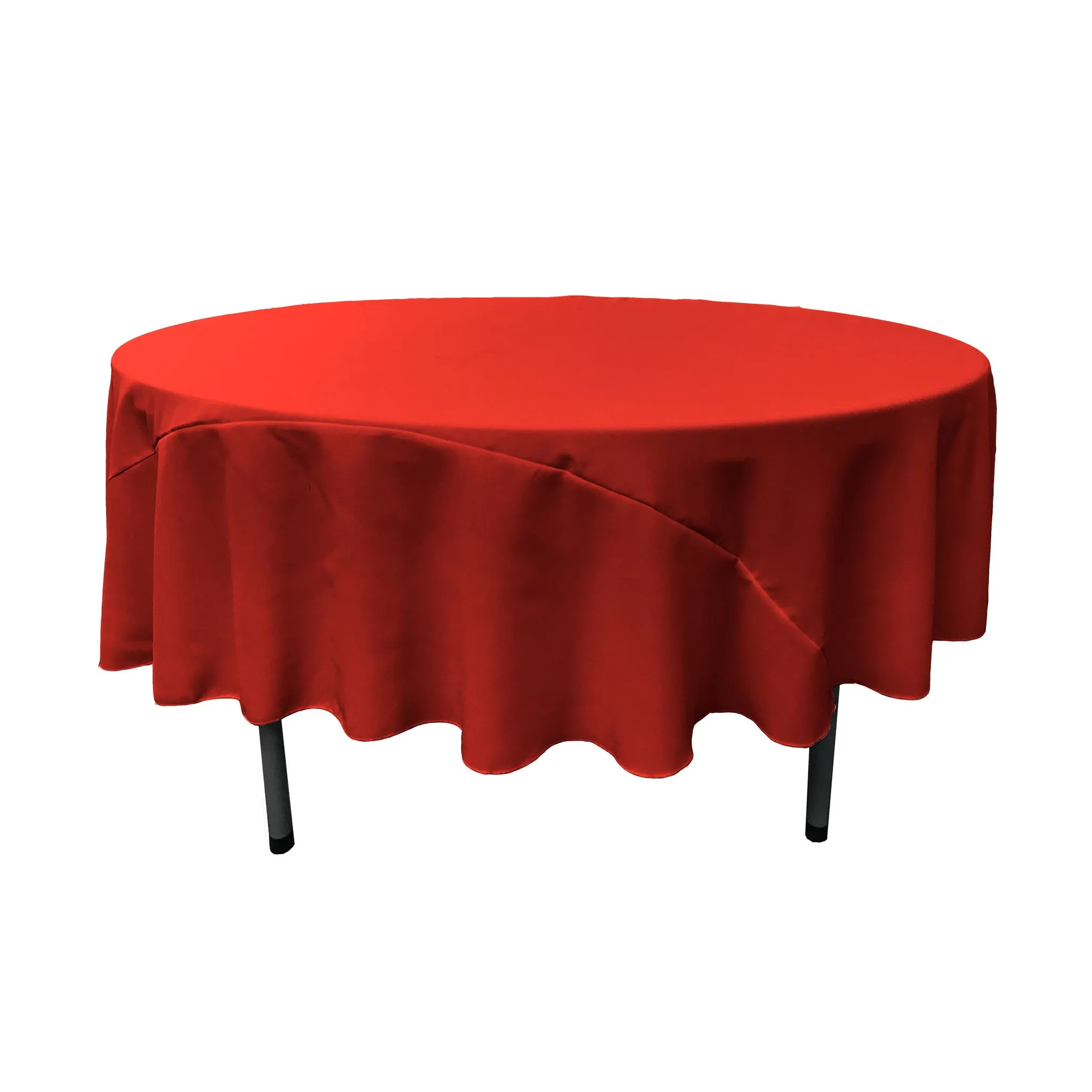 Polyester Poplin Round Tablecloth 90-Inch
