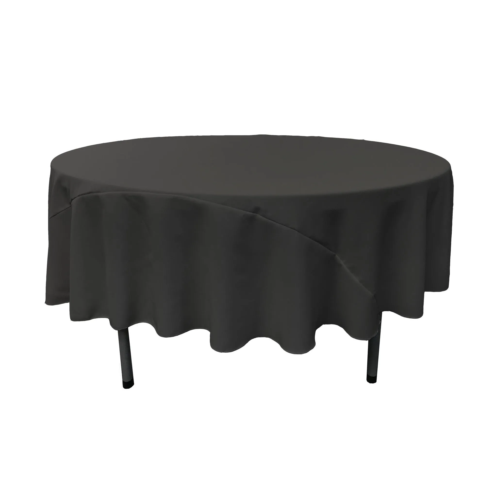 Polyester Poplin Round Tablecloth 90-Inch