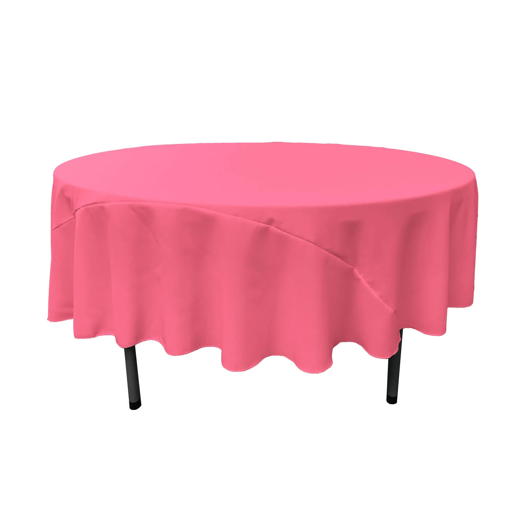 Polyester Poplin Round Tablecloth 90-Inch