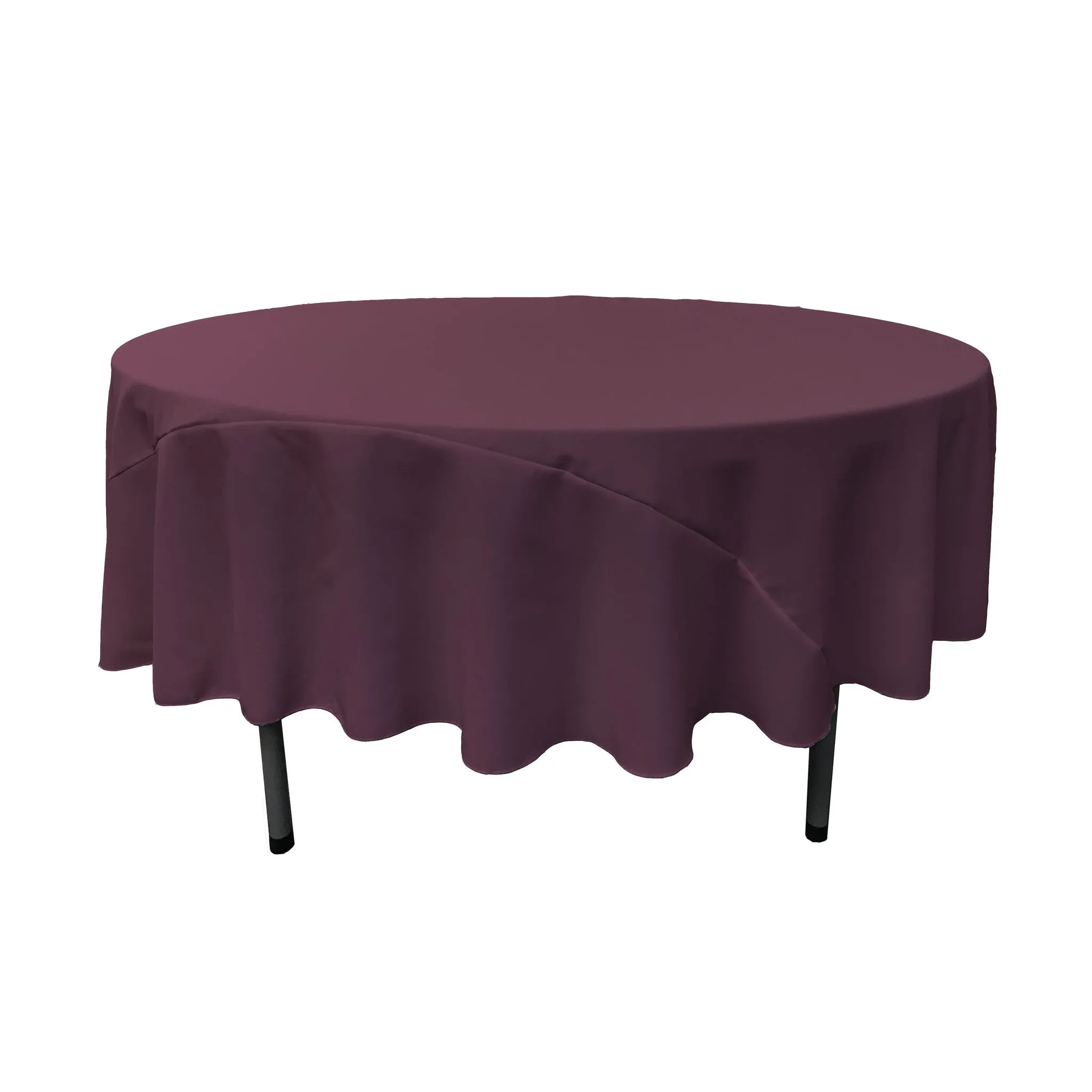 Polyester Poplin Round Tablecloth 90-Inch