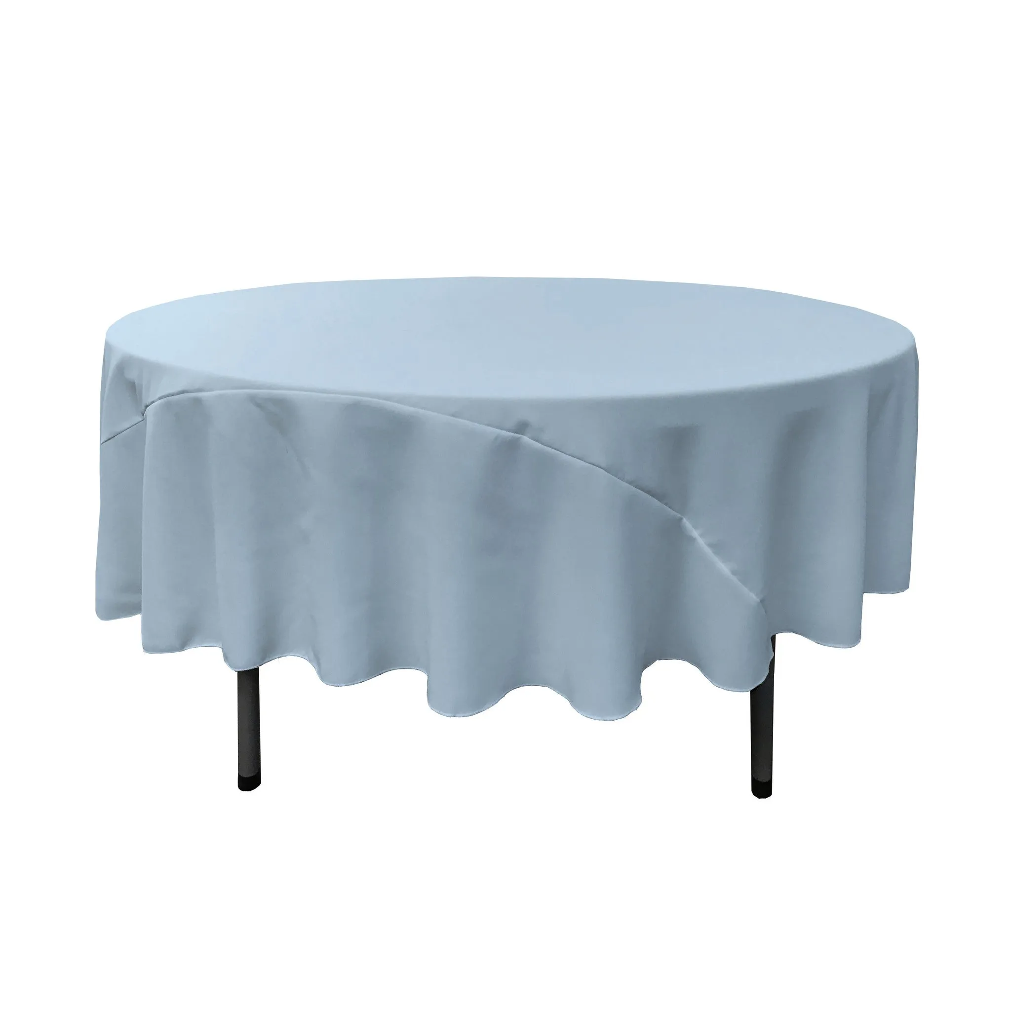 Polyester Poplin Round Tablecloth 90-Inch