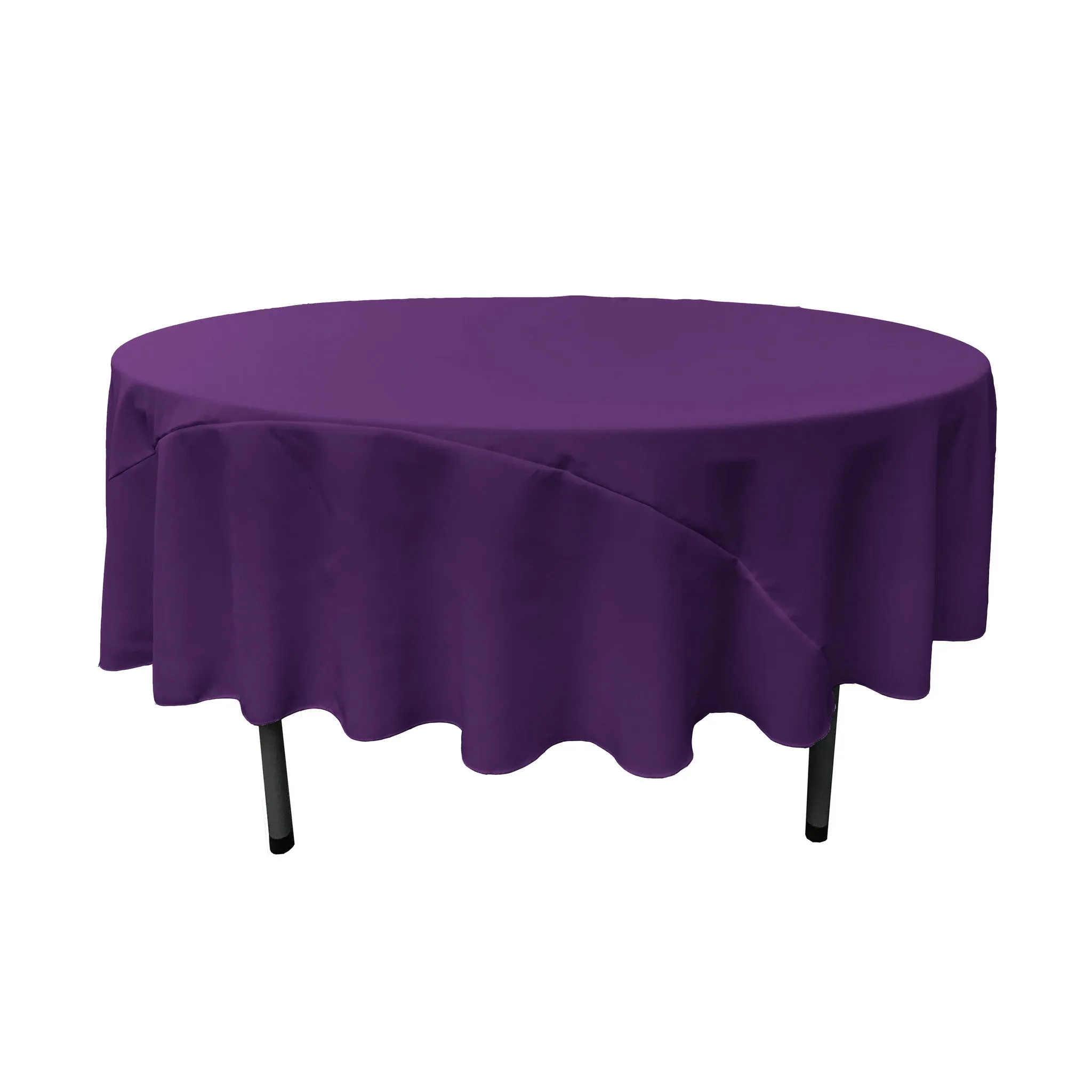 Polyester Poplin Round Tablecloth 90-Inch