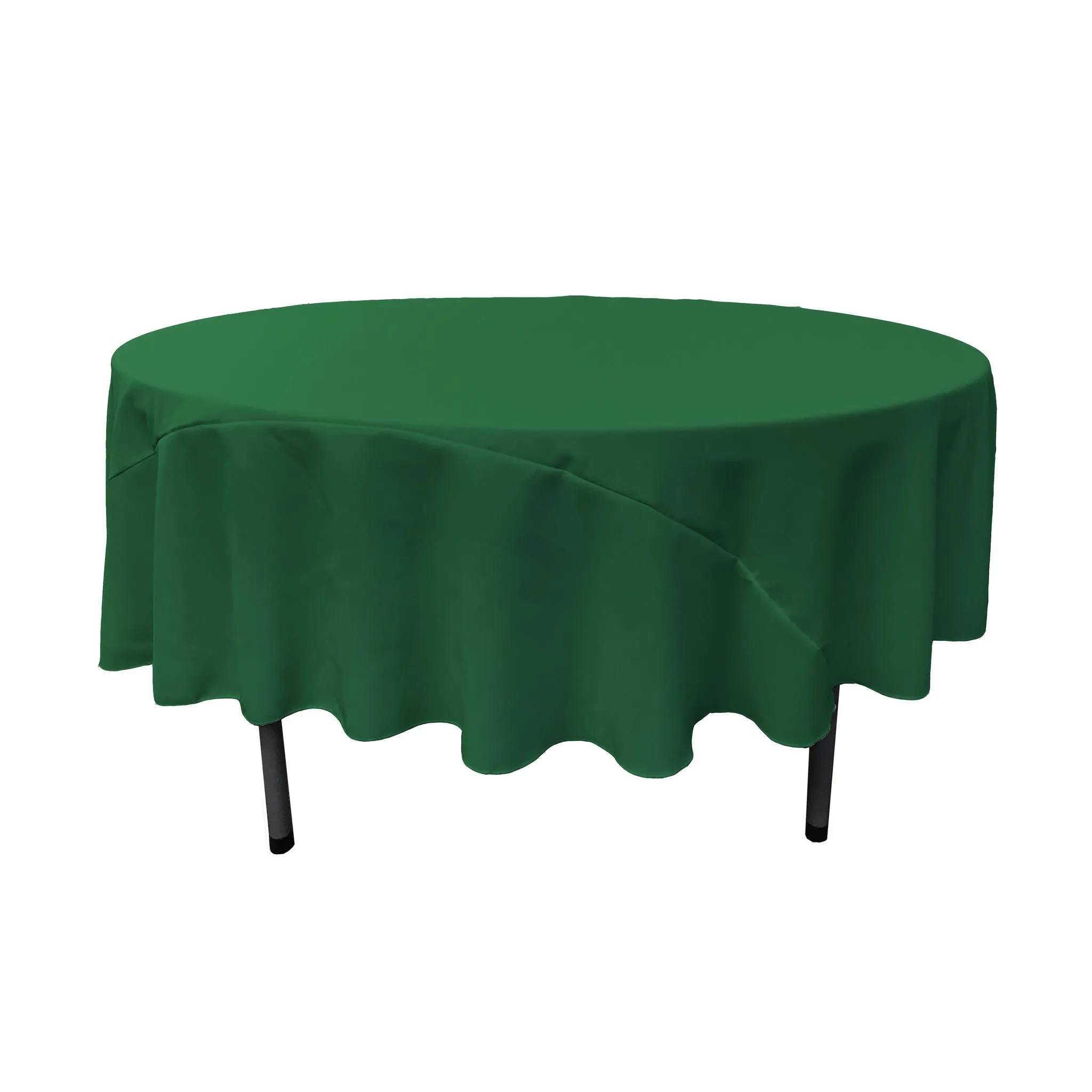 Polyester Poplin Round Tablecloth 90-Inch