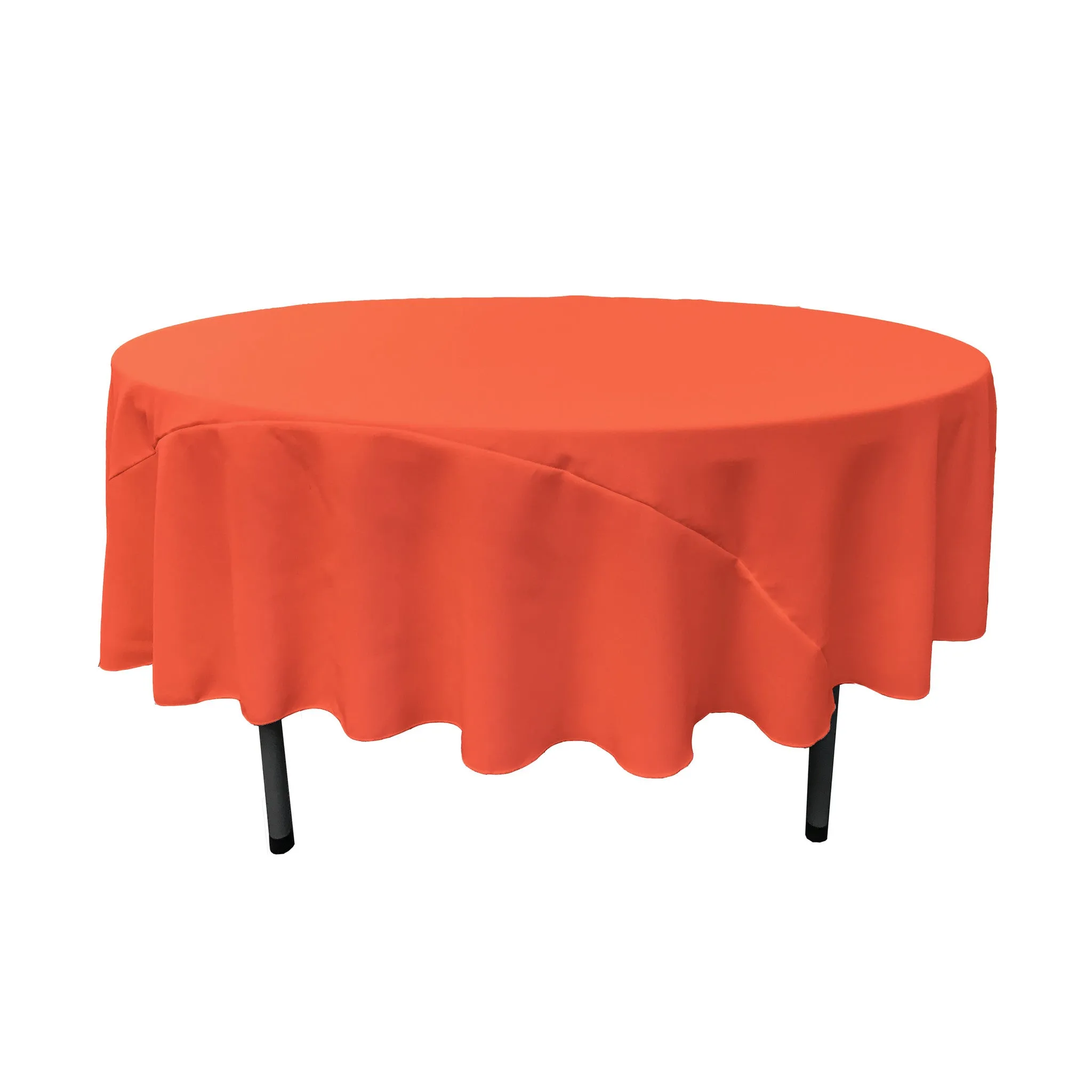 Polyester Poplin Round Tablecloth 90-Inch
