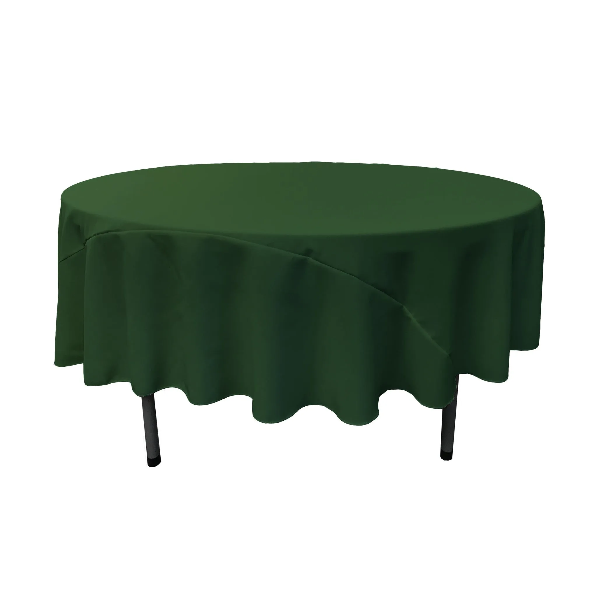 Polyester Poplin Round Tablecloth 90-Inch