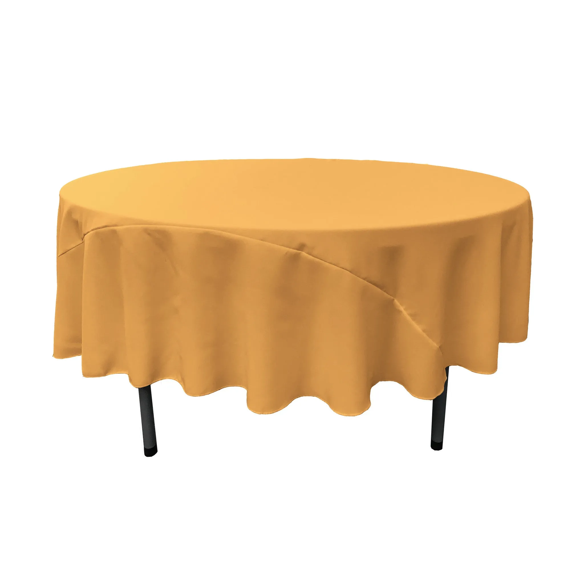 Polyester Poplin Round Tablecloth 90-Inch